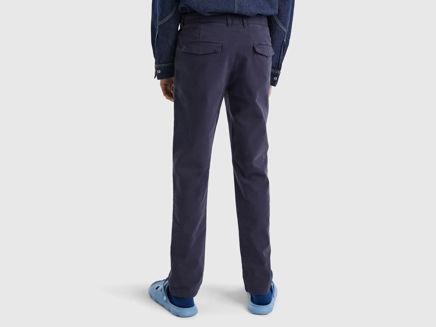 Benetton Chino Slim Fit Avio Sale