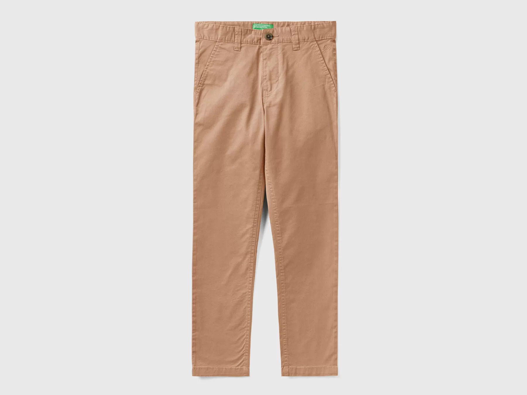 Benetton Chino Slim Fit In Cotone Stretch Cammello Cheap