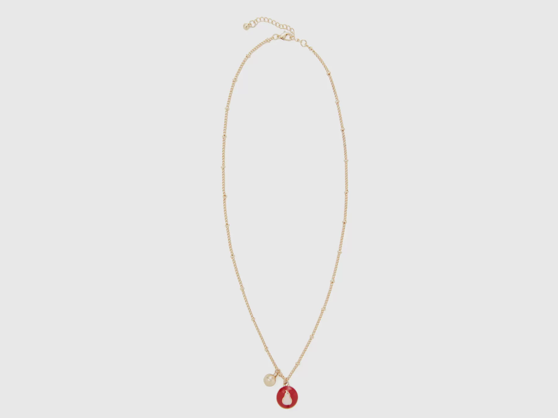 Benetton Collana Con Pendentepera Rosso Online