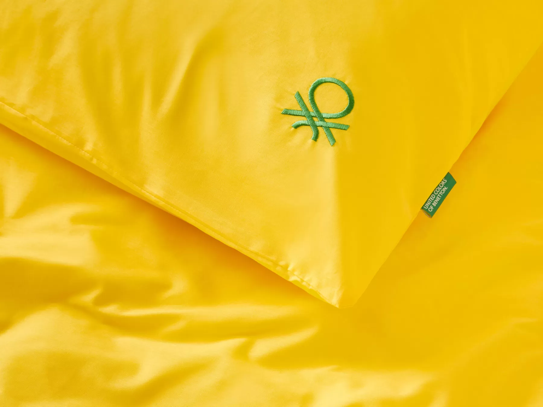 Benetton Copripiumino Matrimonialee Due Federe Giallo Clearance