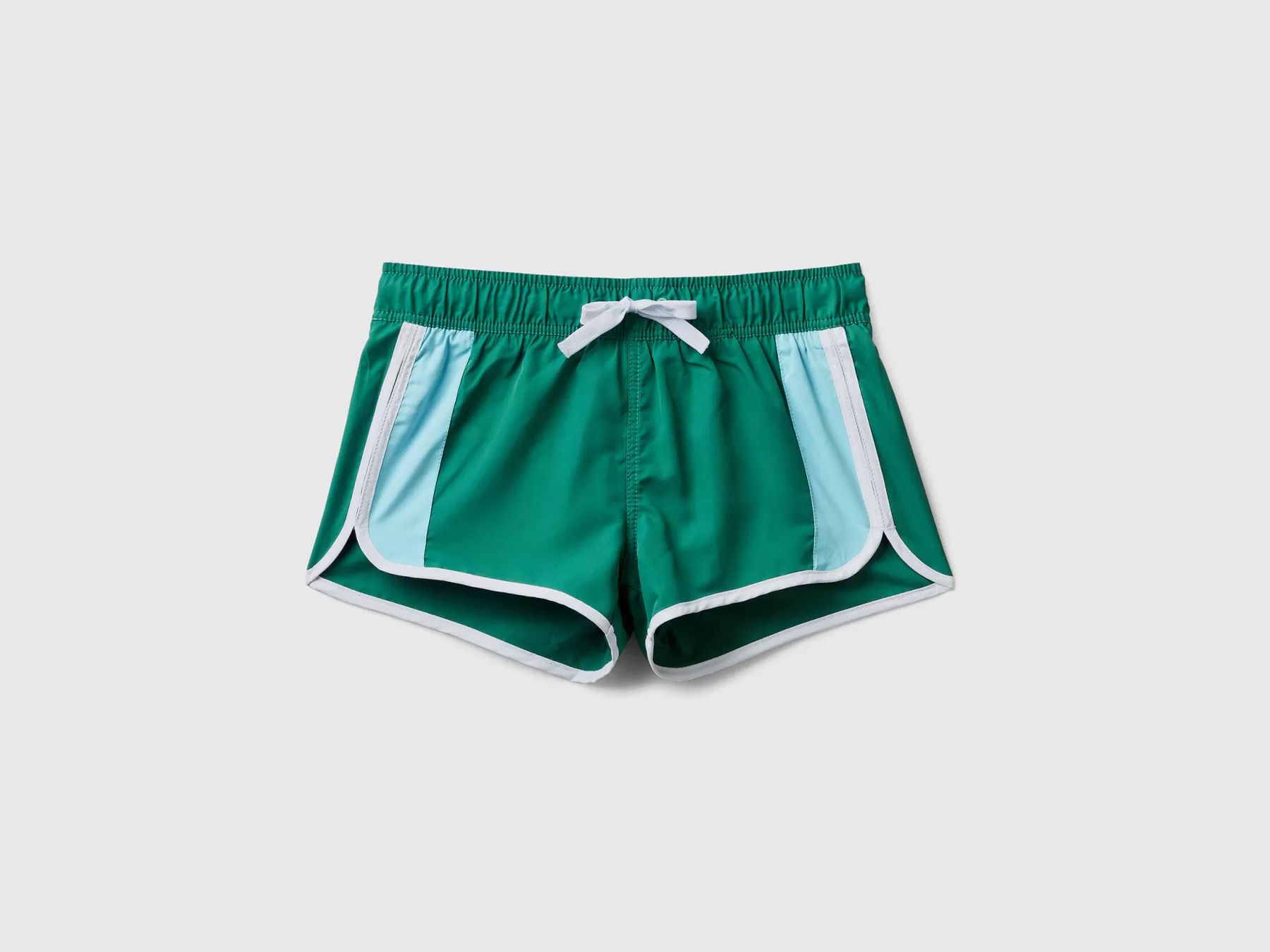 Benetton Costume Boxer Con Bande Laterali Verde Scuro Best