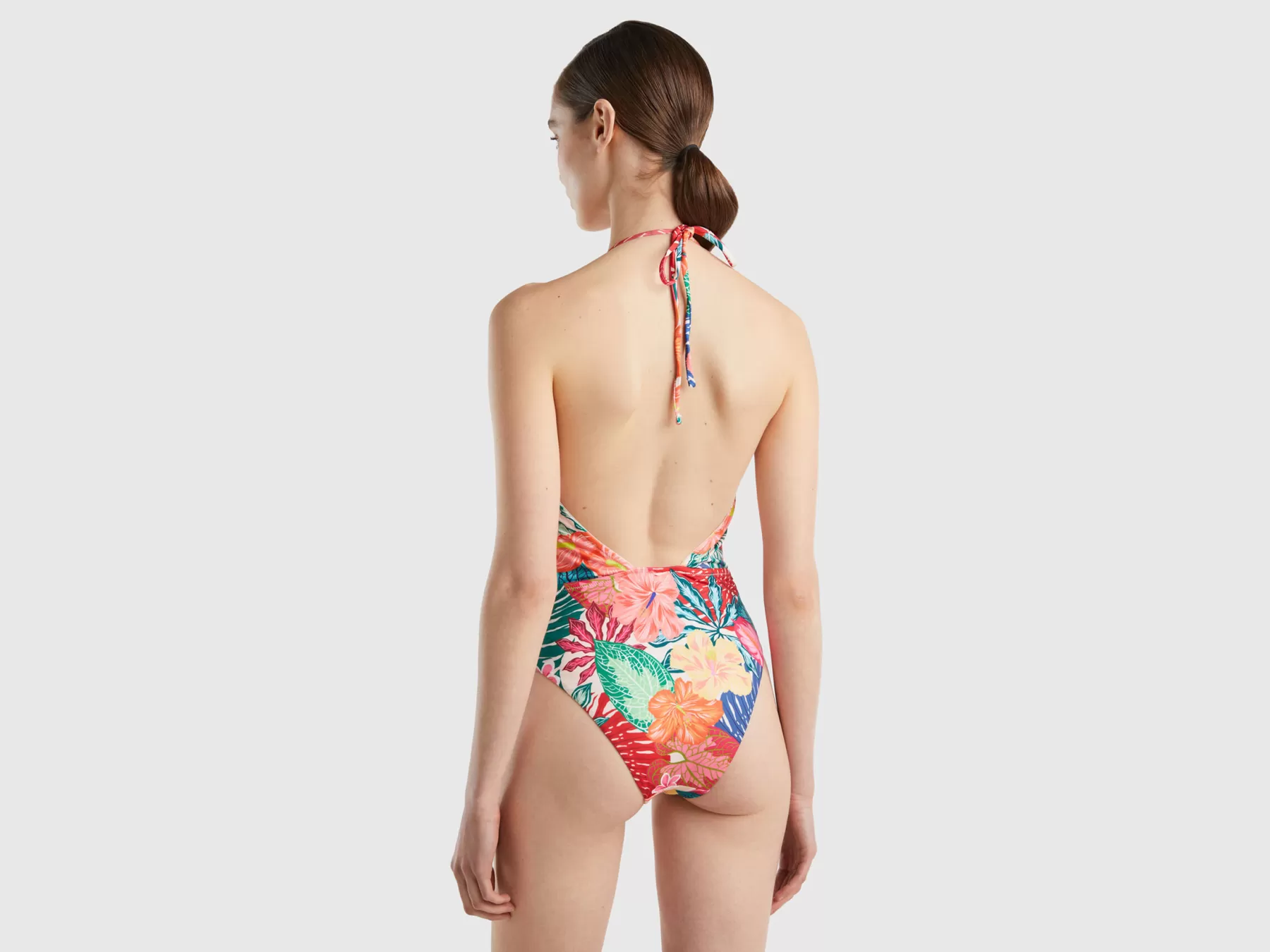 Benetton Costume Trikini A Fiori Multi-Color Clearance