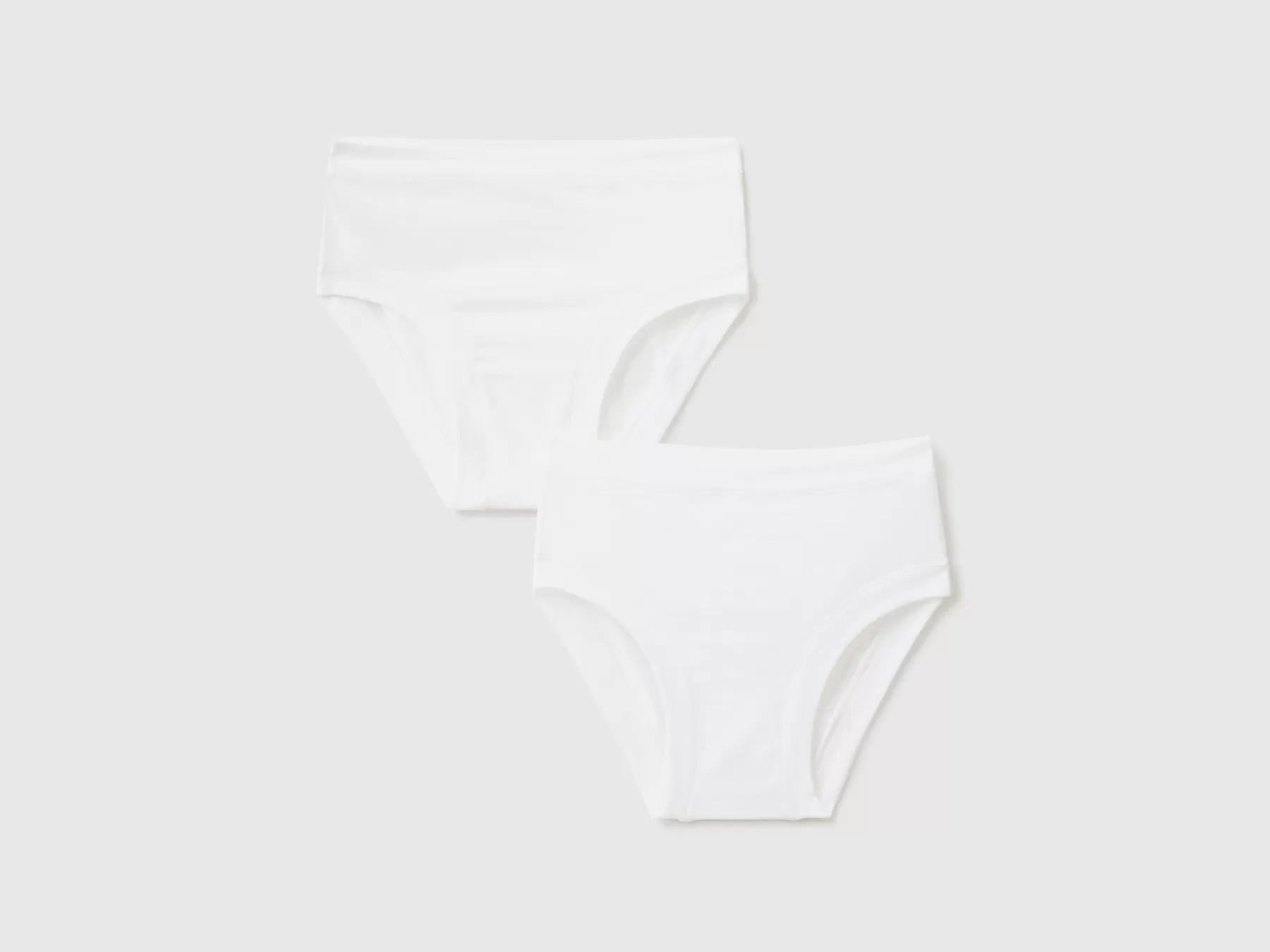 Benetton Due Slip In Cotone Bio Super Stretch Bianco Cheap