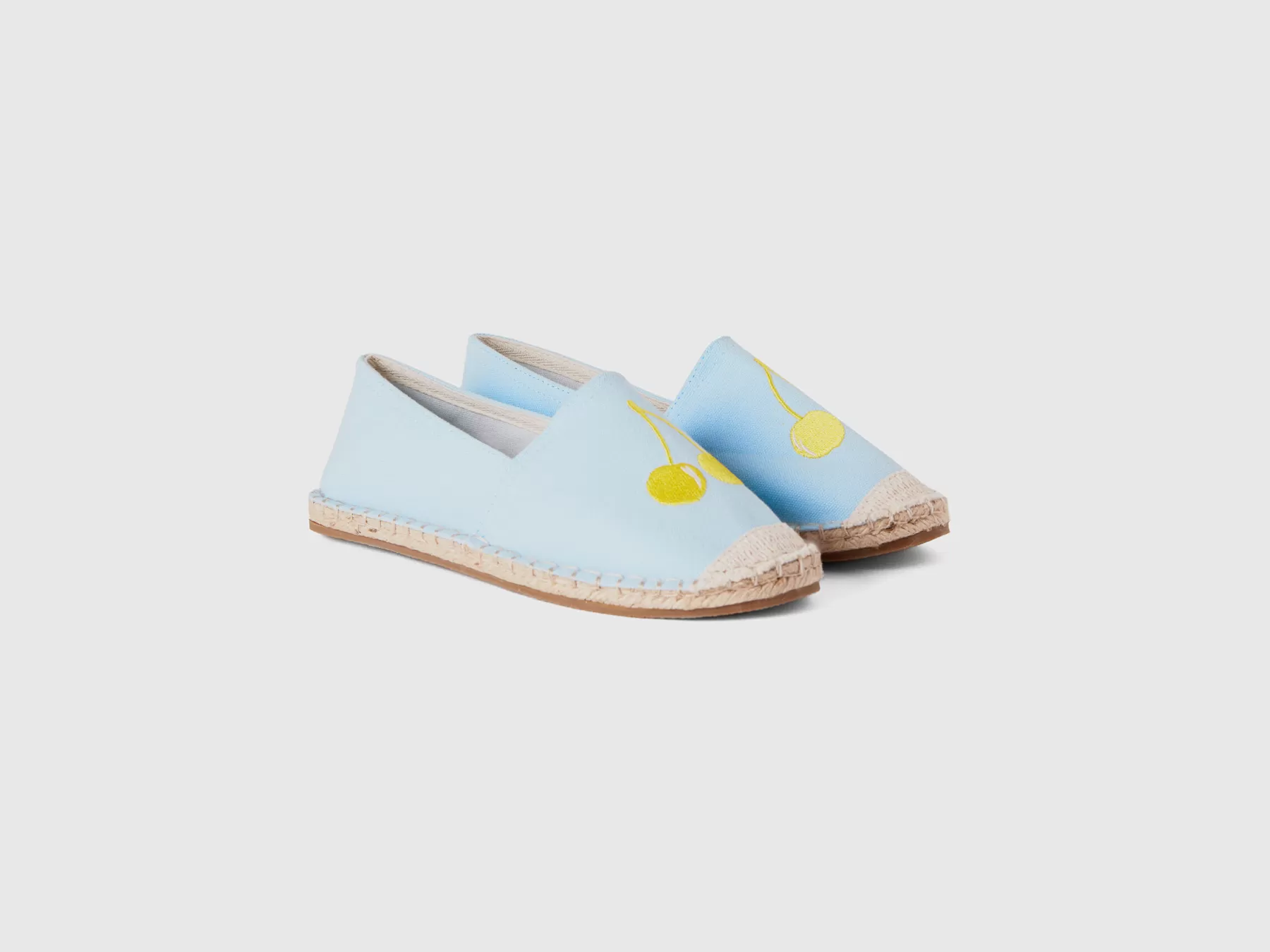 Benetton Espadrillas Celesti Con Pattern Ciliegia Celeste Discount