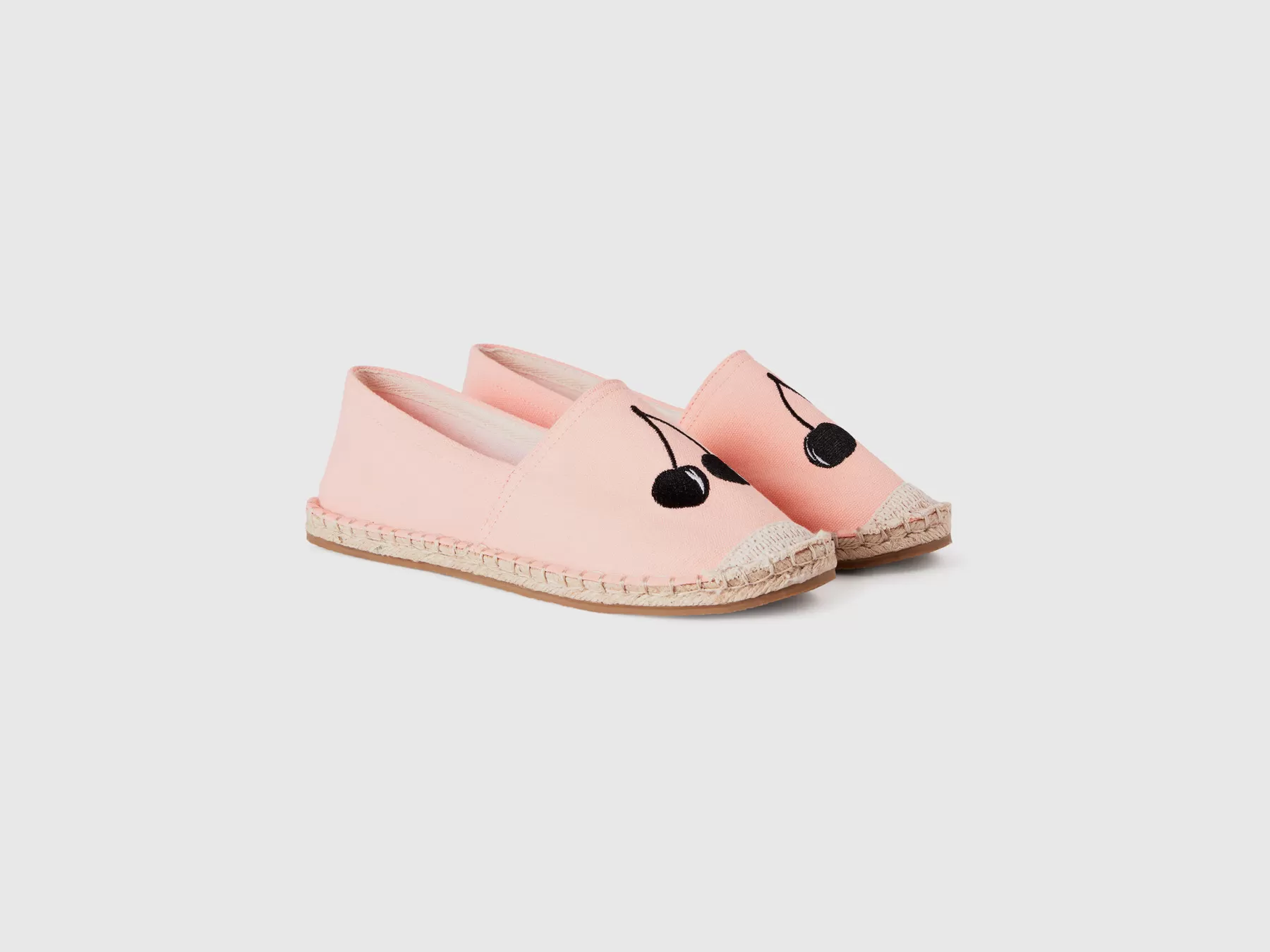 Benetton Espadrillas Rosa Con Pattern Ciliegia Rosa Tenue Discount