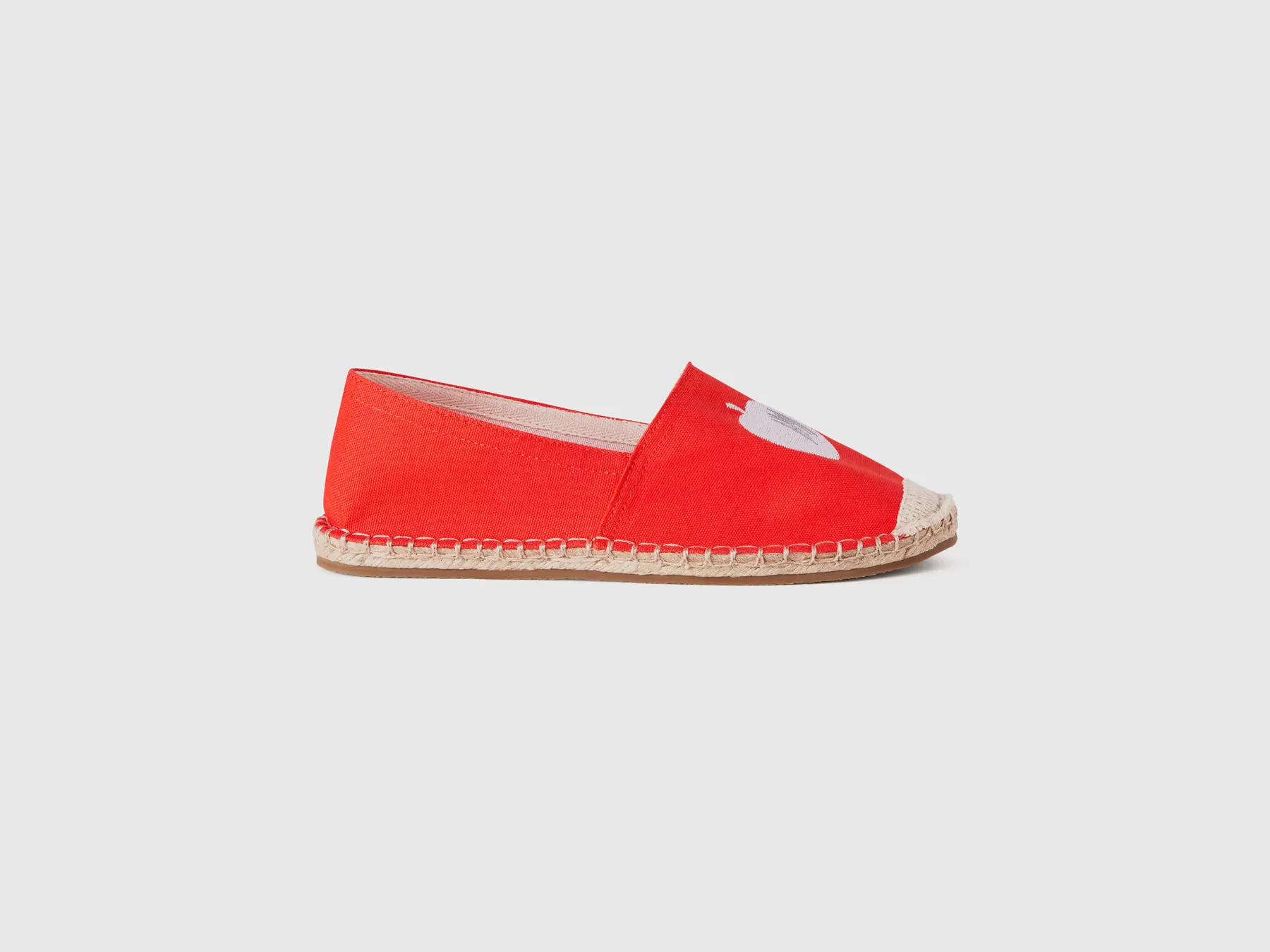 Benetton Espadrillas Rosse Con Pattern Mela Rosso Best Sale