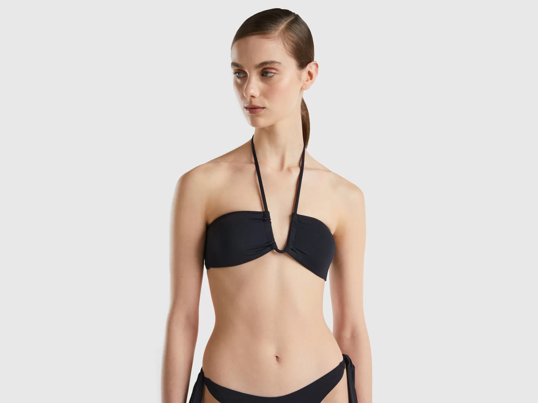 Benetton Fascia Mare Imbottita In Econyl® Nero Store