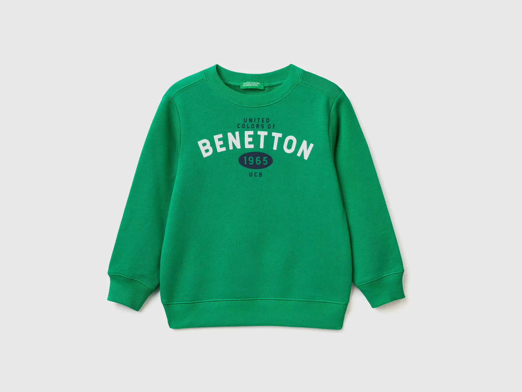 Benetton Felpa 100% Cotone Biologico Verde Store