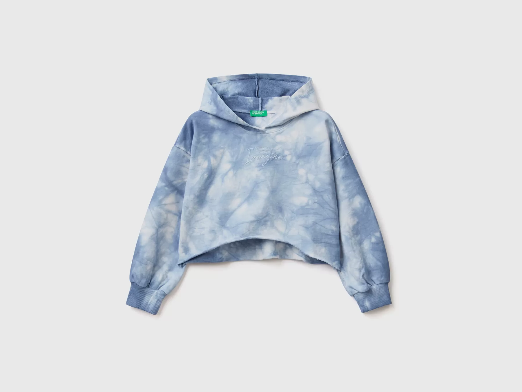 Benetton Felpa Cropped Tye-Dye Avio Store