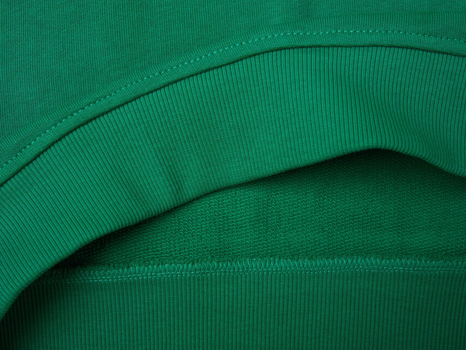 Benetton Felpa Girocollo Con Stampa Logo Verde Scuro Outlet