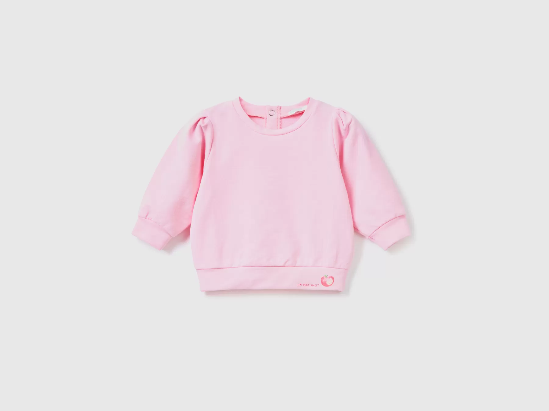 Benetton Felpa Leggera In Cotone Stretch Rosa Best