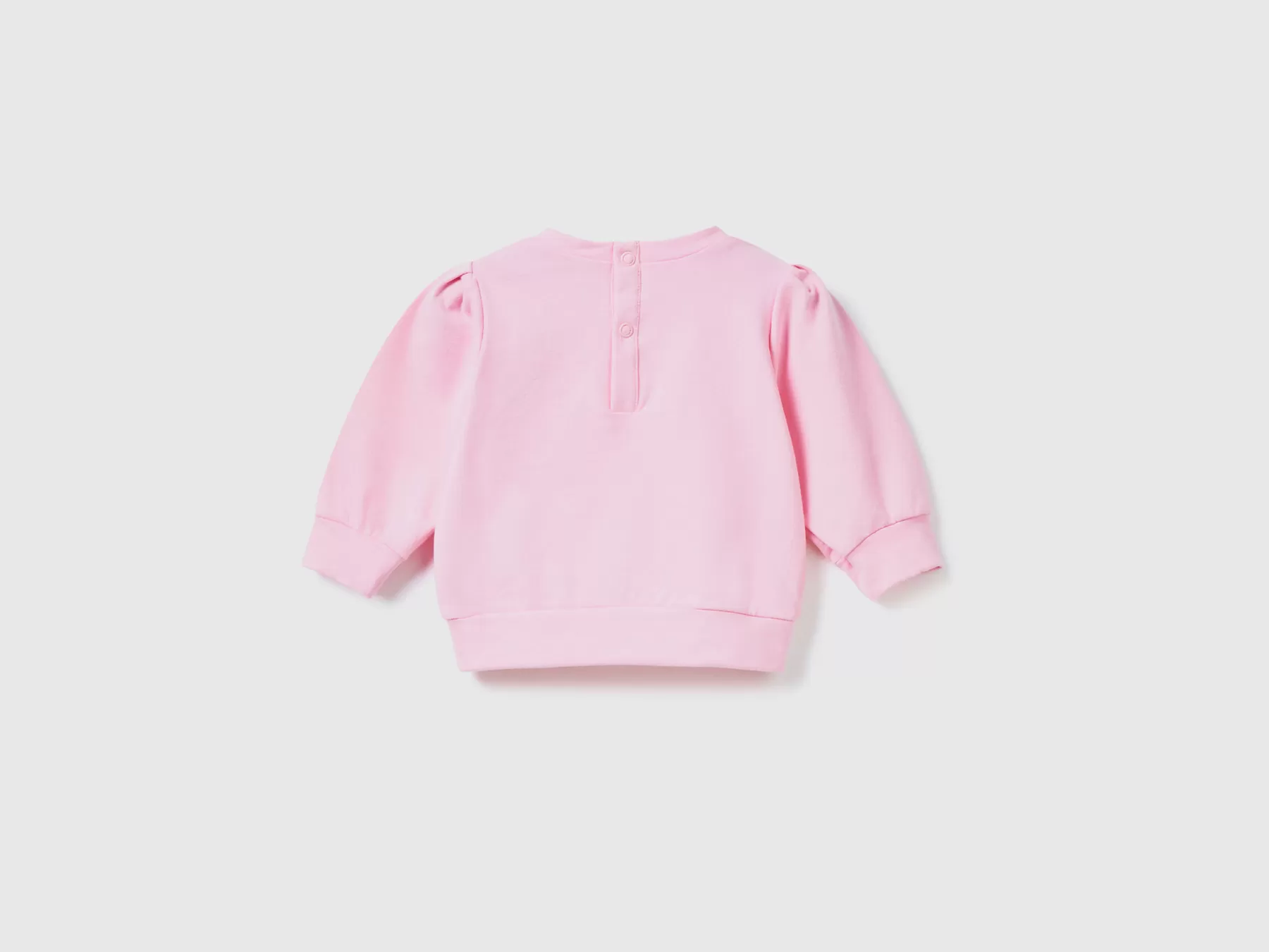 Benetton Felpa Leggera In Cotone Stretch Rosa Best