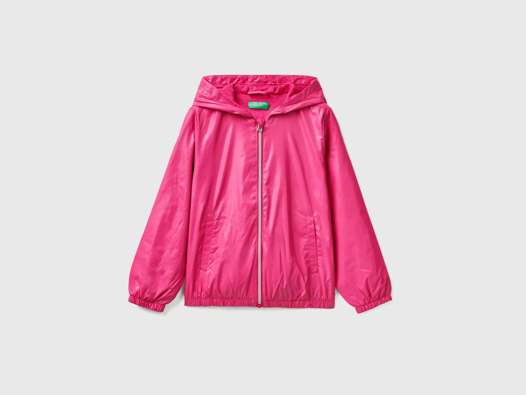 Benetton Giacca Leggera "Rain Defender" Fucsia Sale