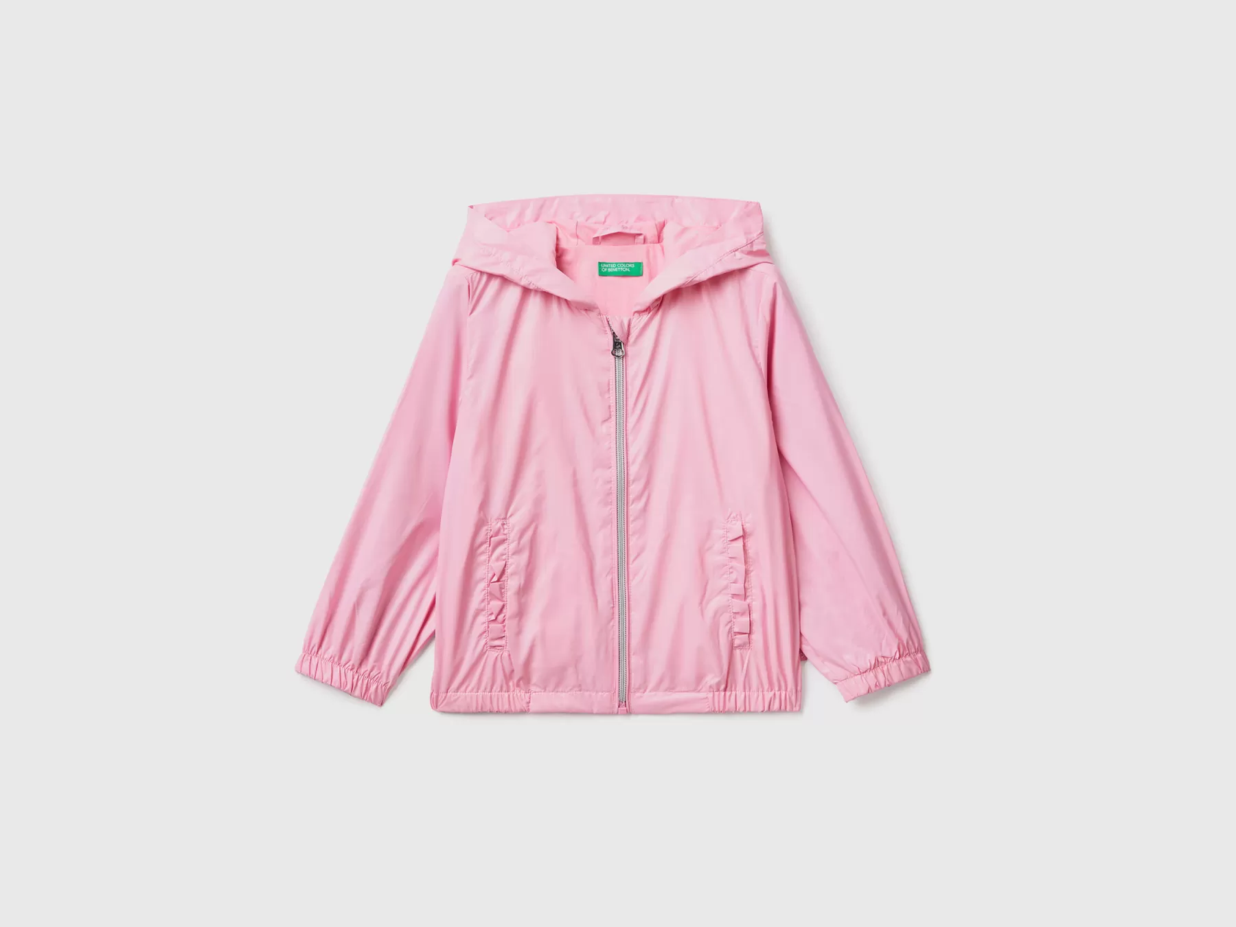 Benetton Giacca Leggera "Rain Defender" Rosa Cheap