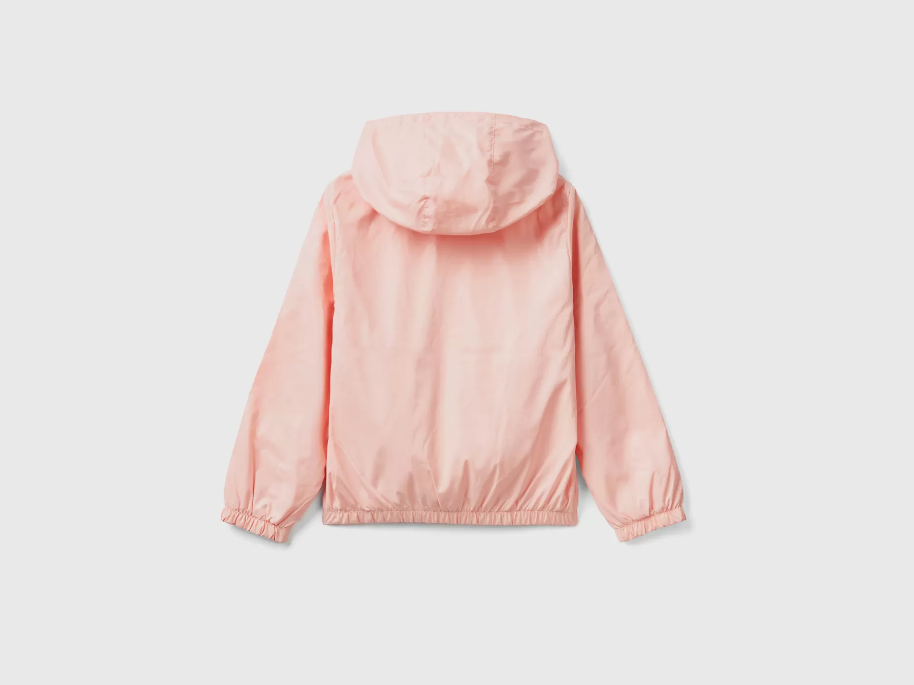 Benetton Giacca Leggera "Rain Defender" Rosa Tenue Discount