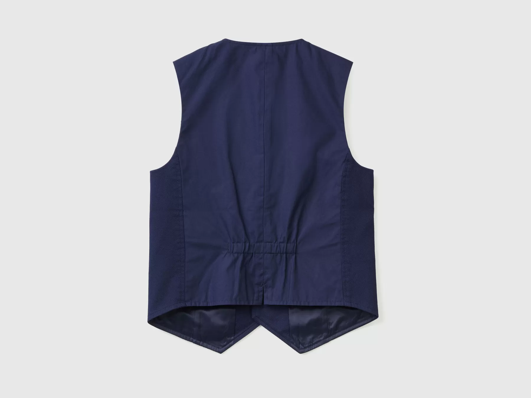 Benetton Gilet Foderato Con Bottoni Blu Scuro Store