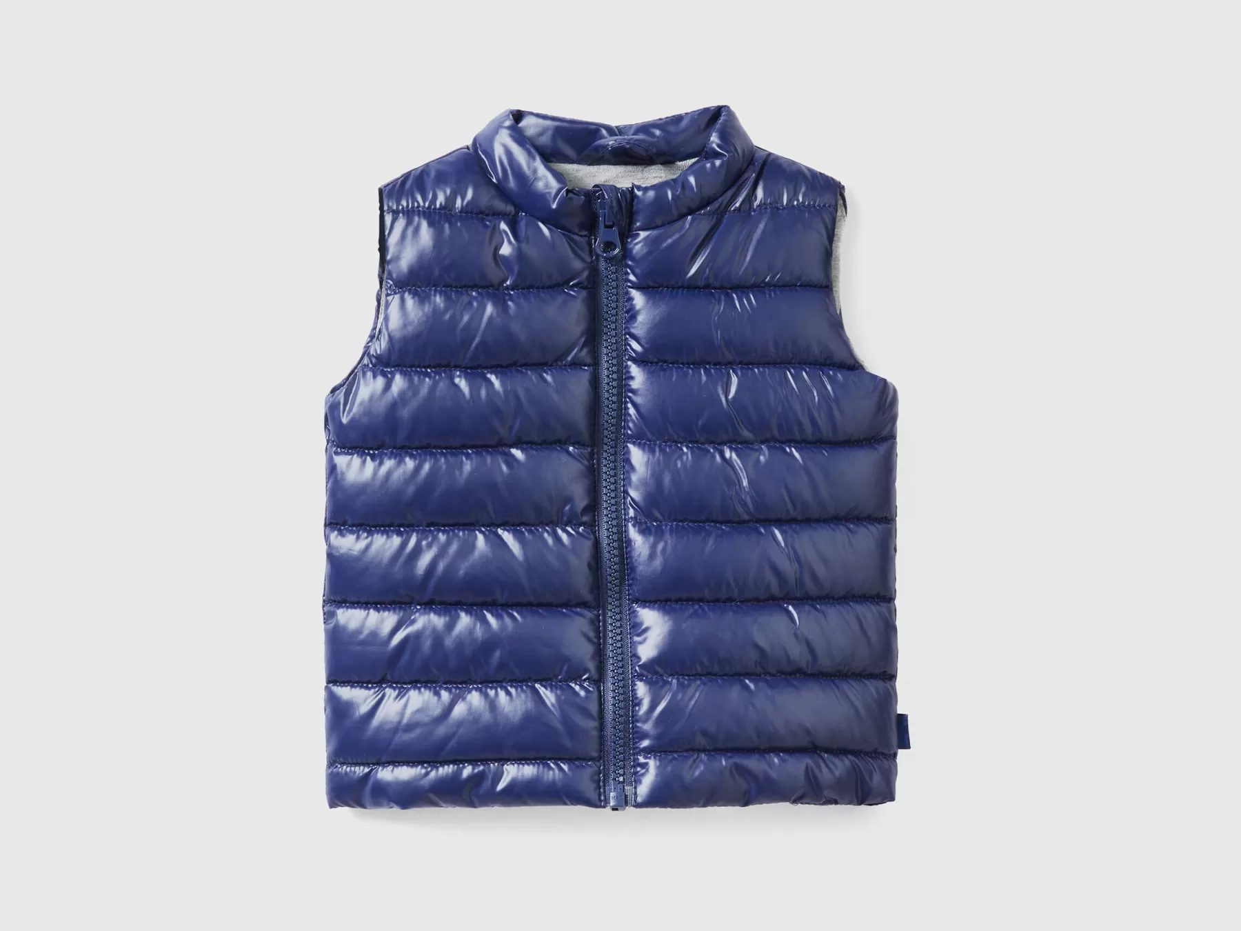 Benetton Gilet Imbottito In Tessuto Tecnico Blu Scuro Clearance