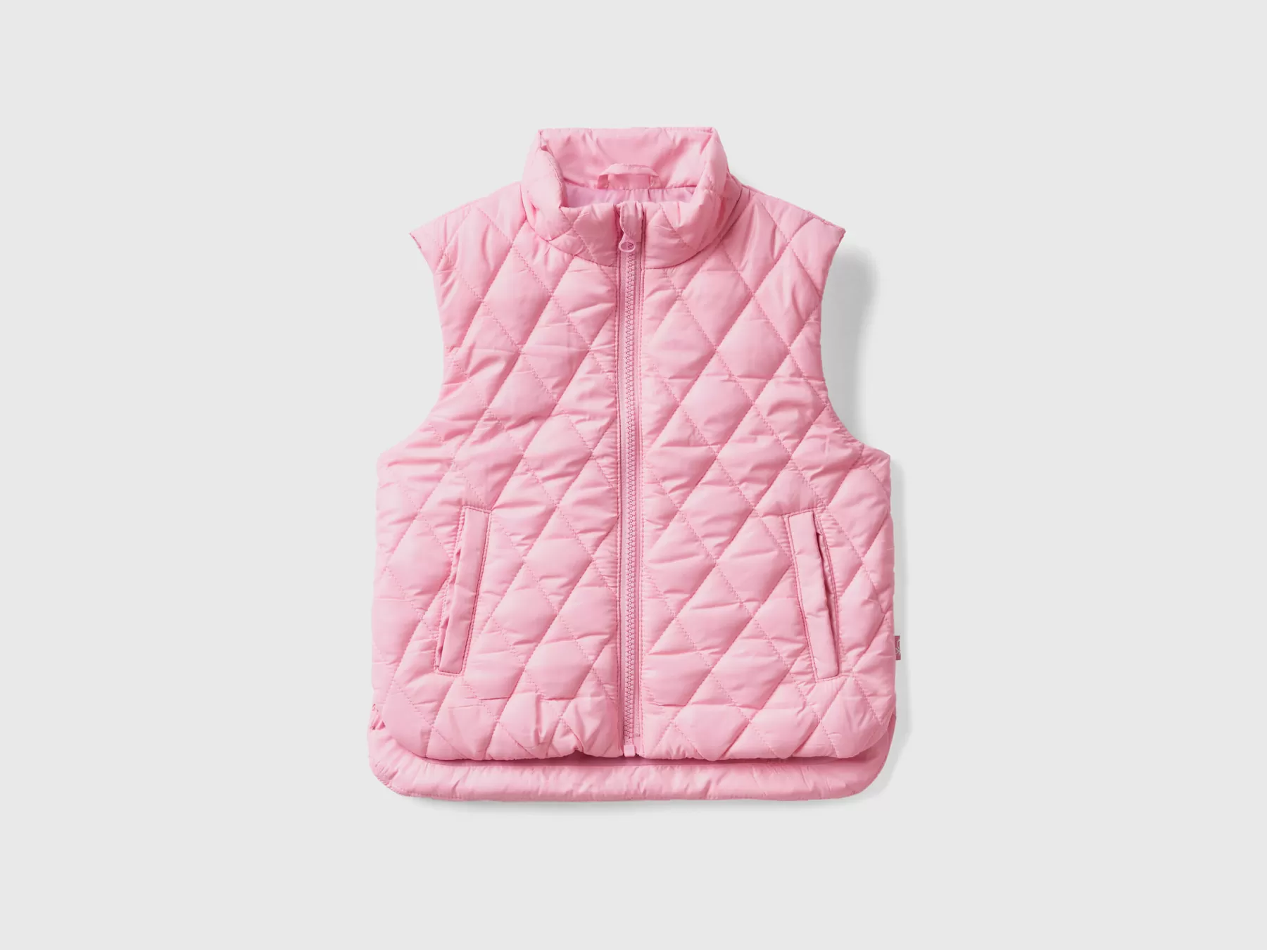 Benetton Gilet Trapuntato "Rain Defender" Rosa Best