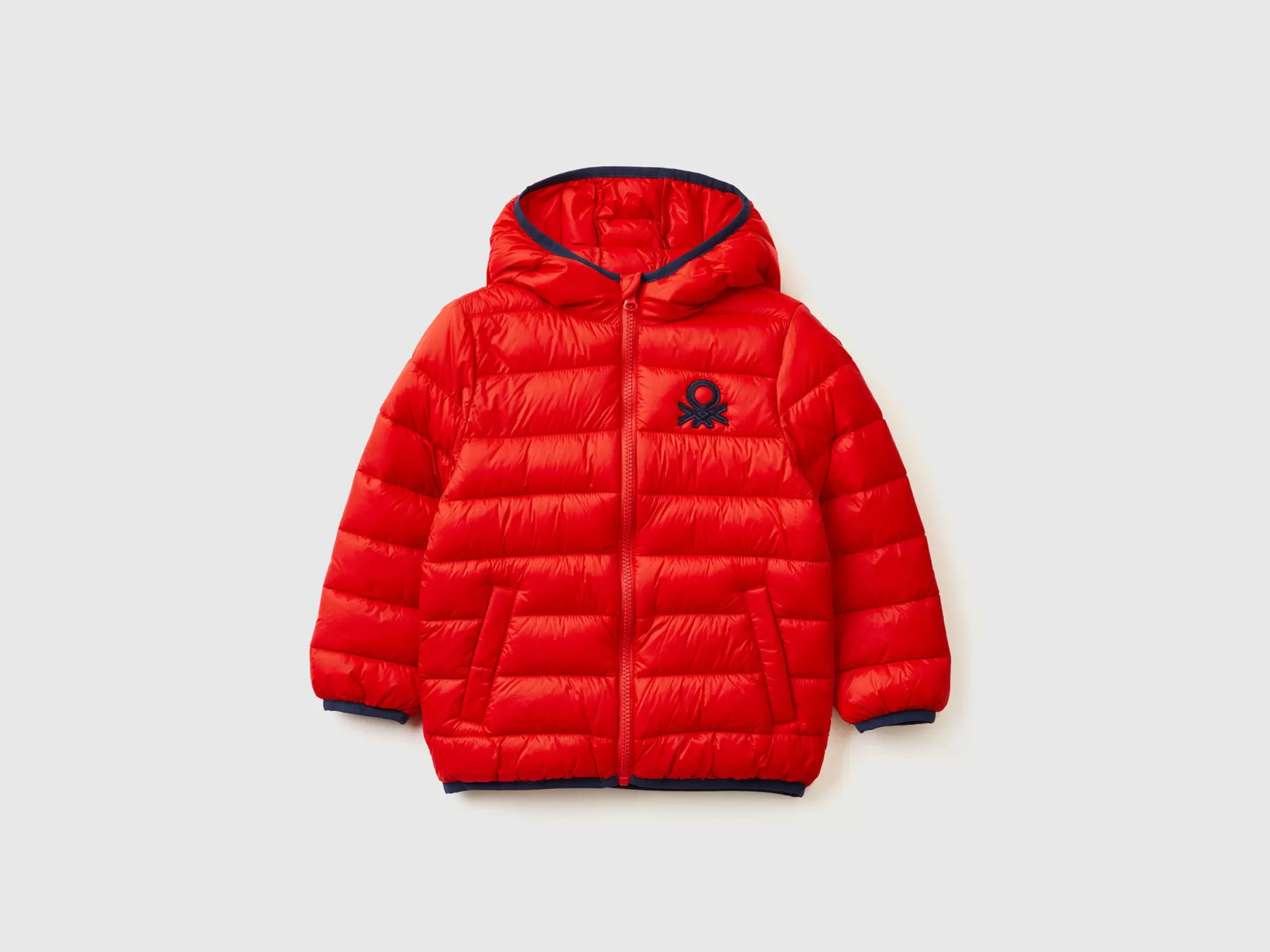 Benetton Giubbino In Nylon "Rain Defender" Rosso Sale