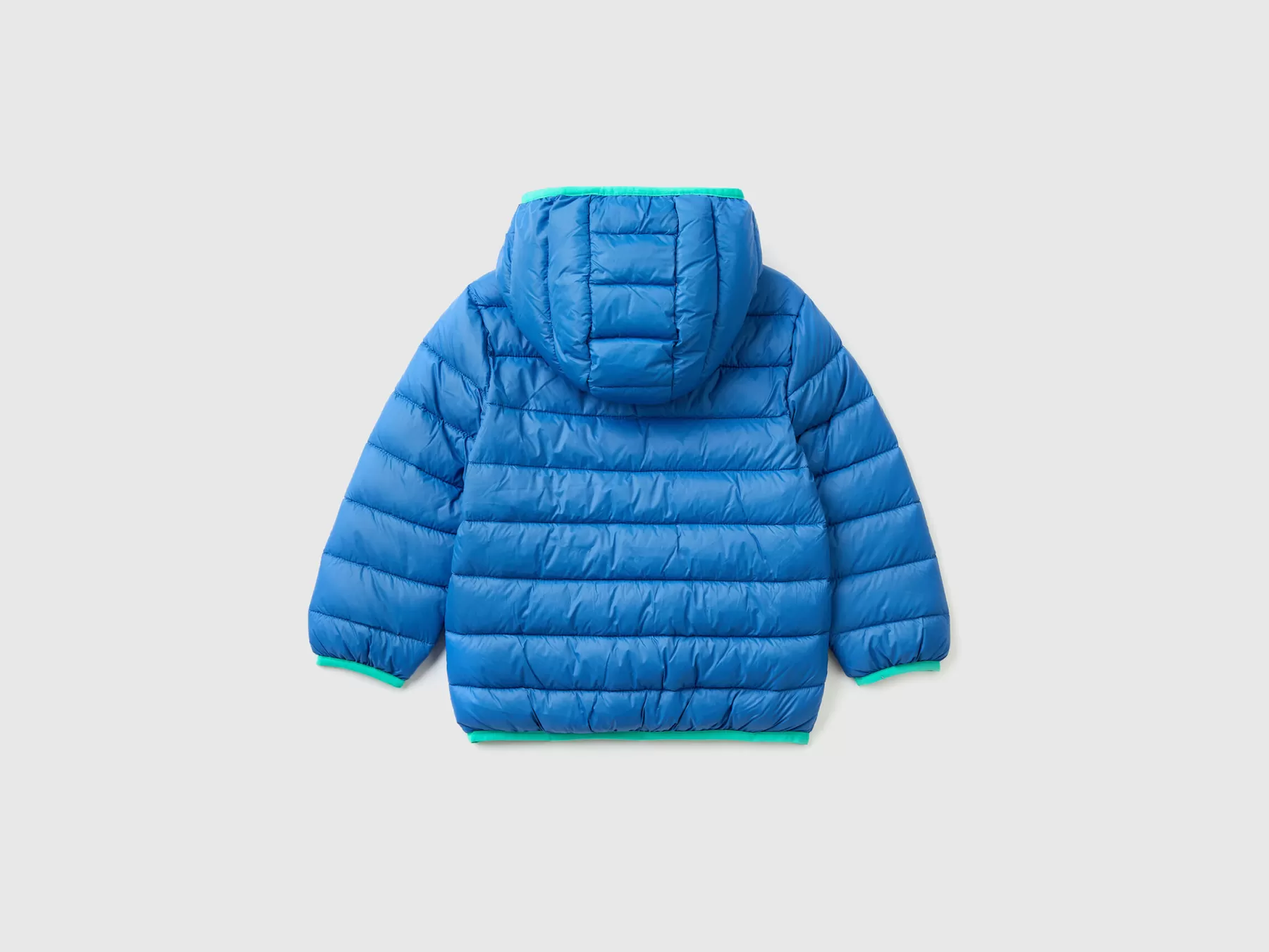 Benetton Giubbino In Nylon "Rain Defender" Bluette Best Sale