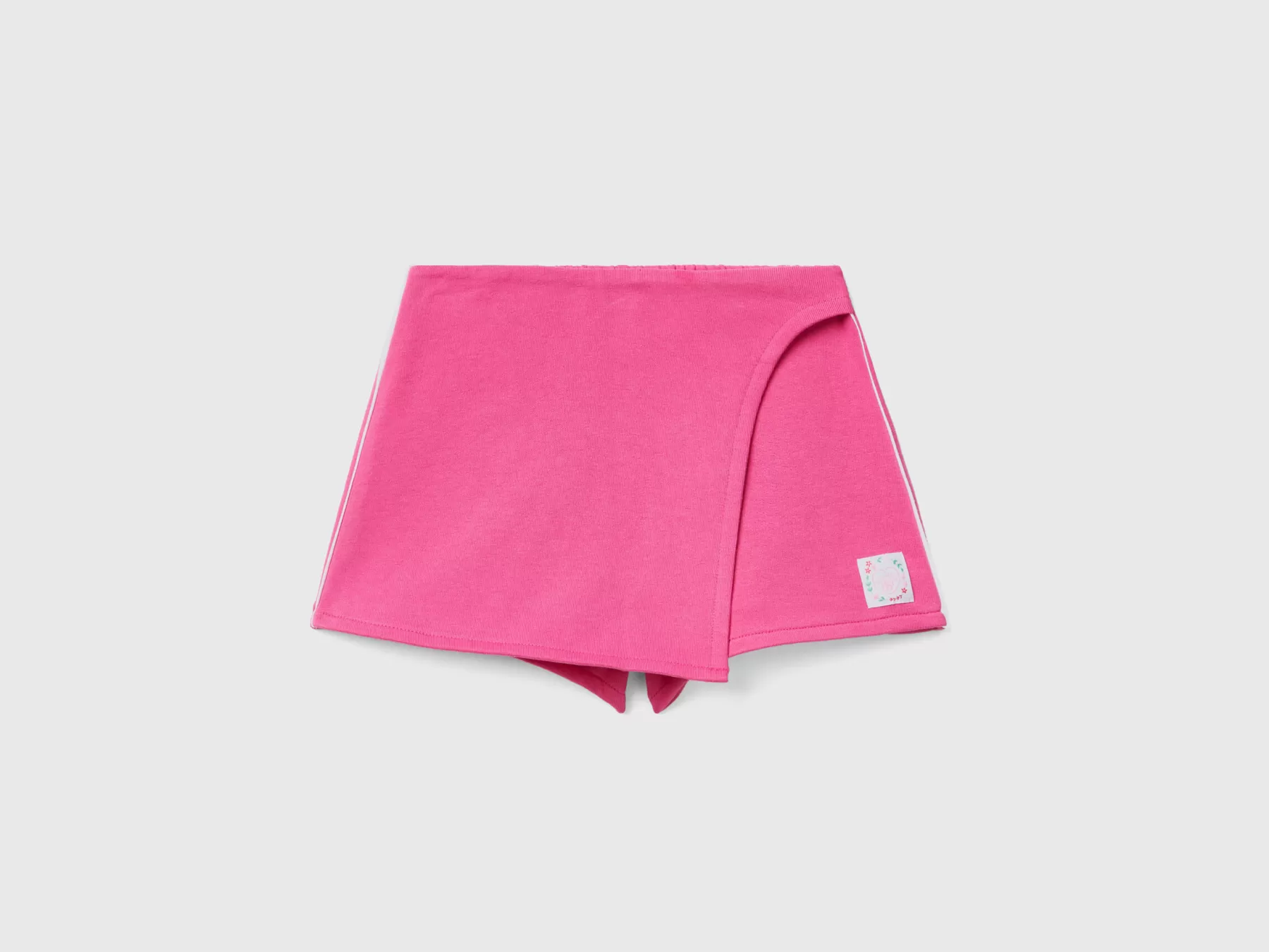 Benetton Gonna Pantalone Corta Fucsia Online