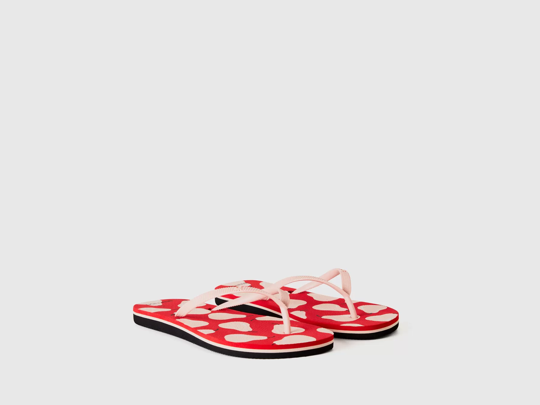 Benetton Infradito Rosse Con Pattern Pere Rosso Shop