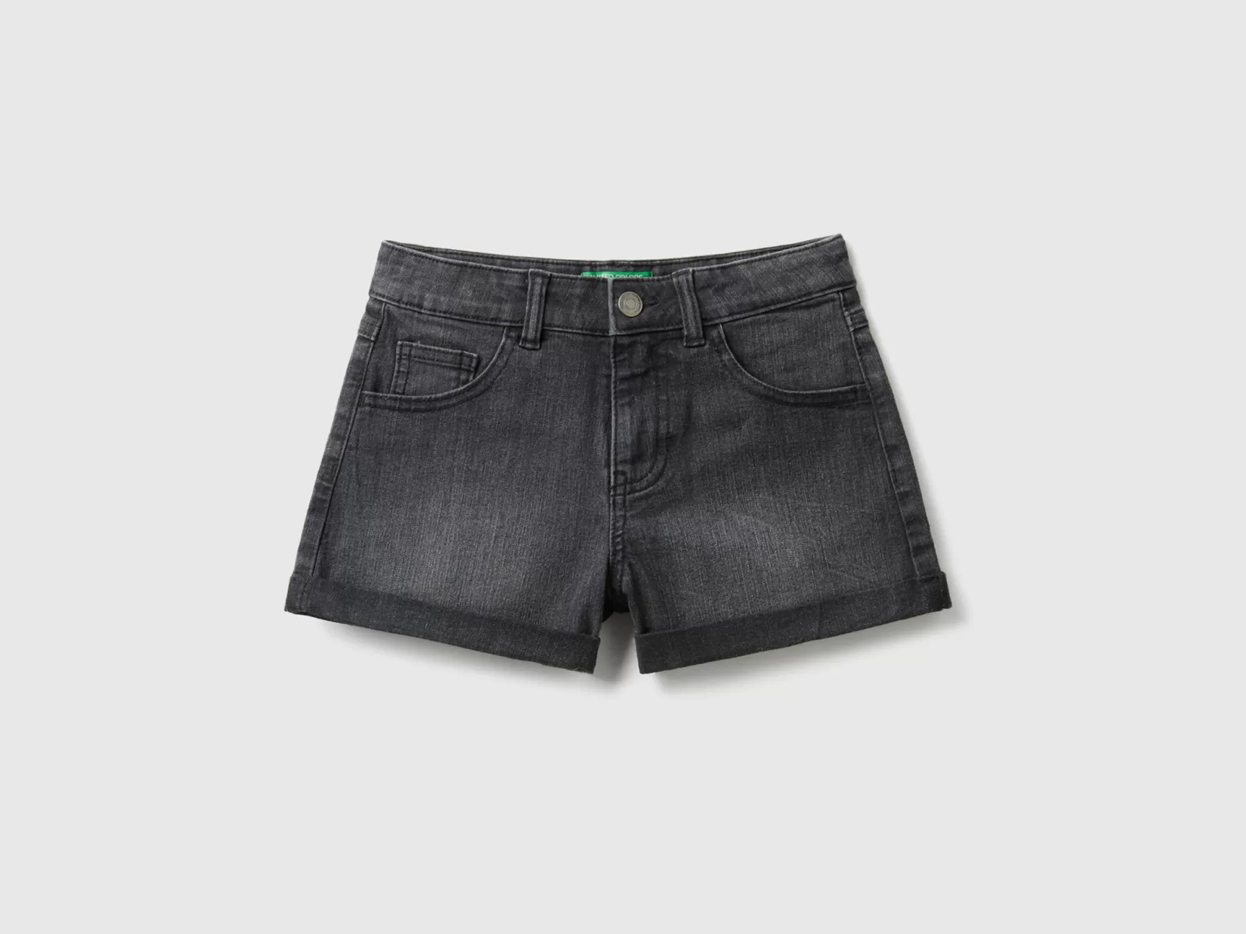 Benetton Jeans Corti In Denim "Eco-Recycle" Nero Best