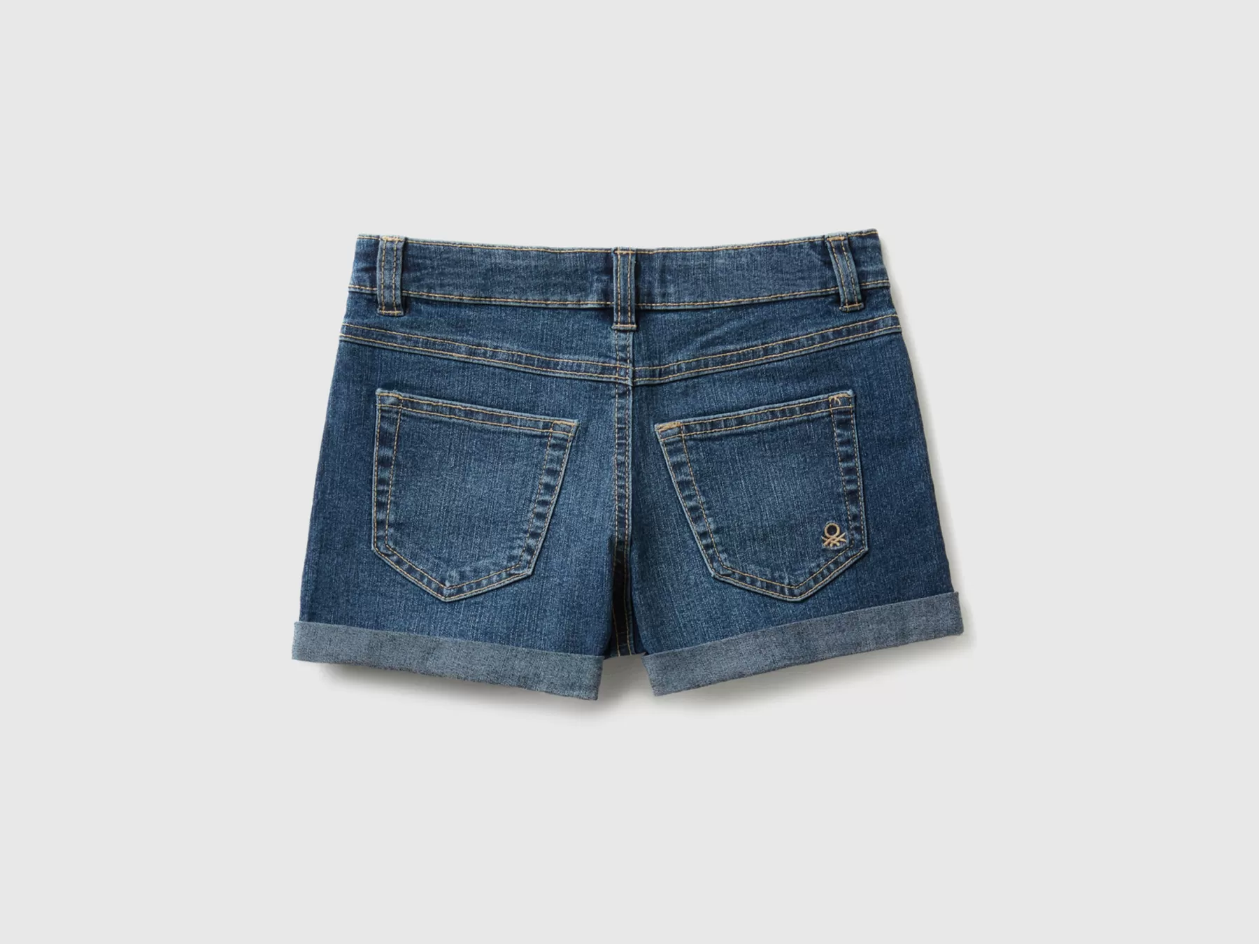 Benetton Jeans Corti In Denim "Eco-Recycle" Blu Shop