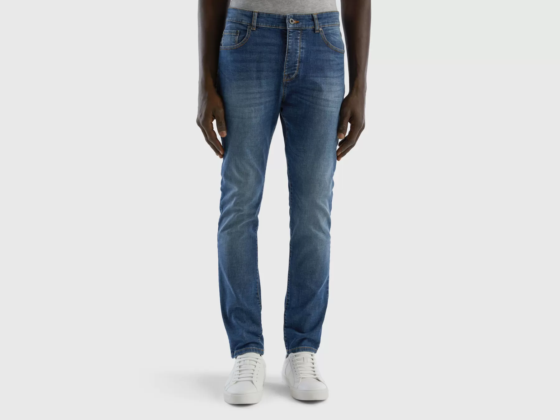 Benetton Jeans Skinny Fit Blu Online