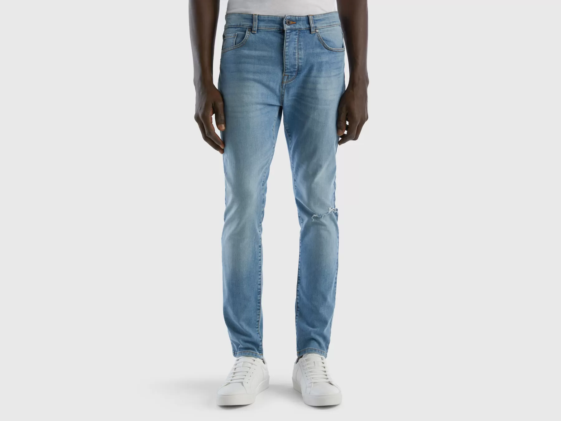 Benetton Jeans Skinny Fit Blu Best Sale