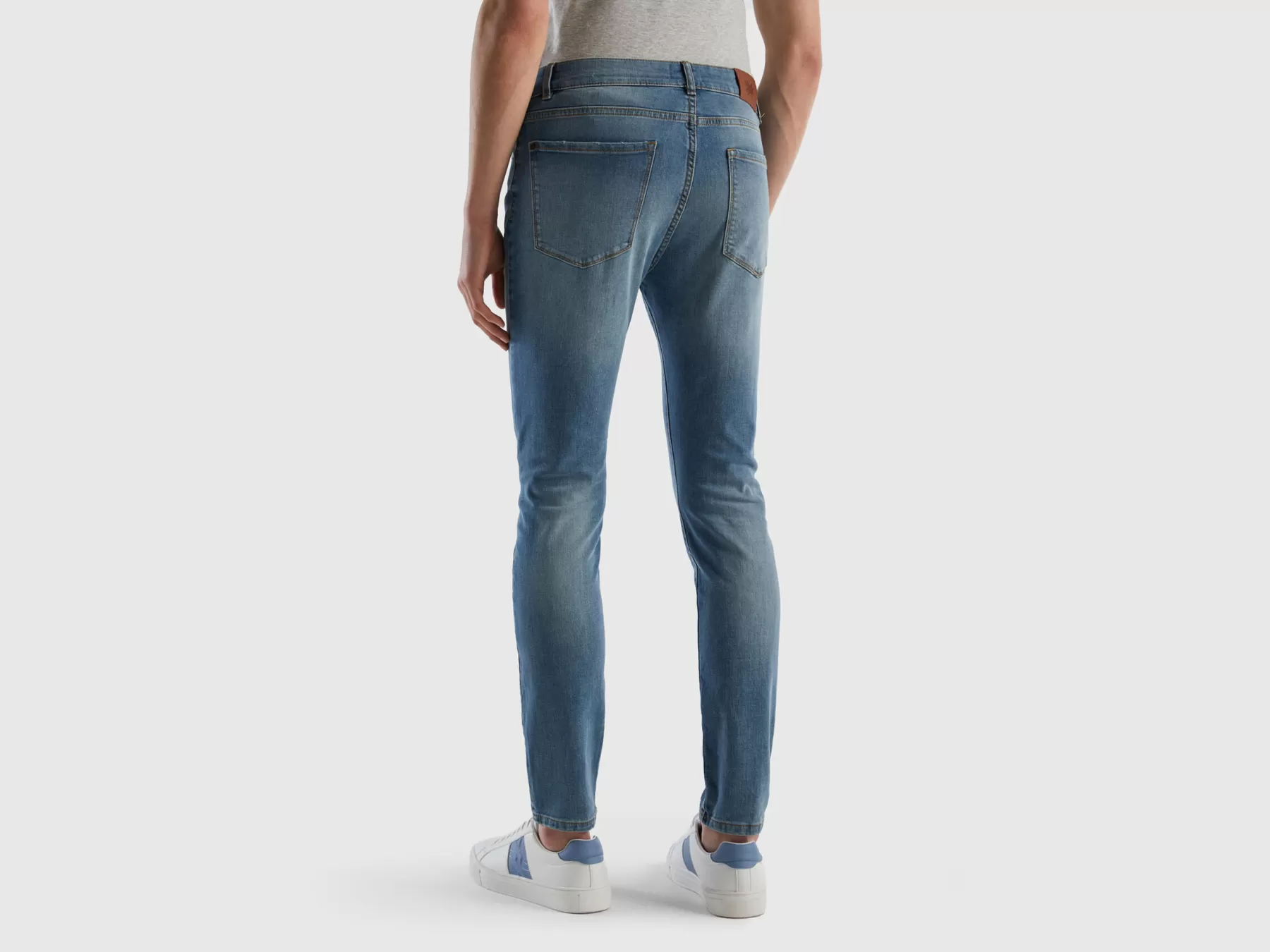 Benetton Jeans Skinny Fit Azzurro Cheap