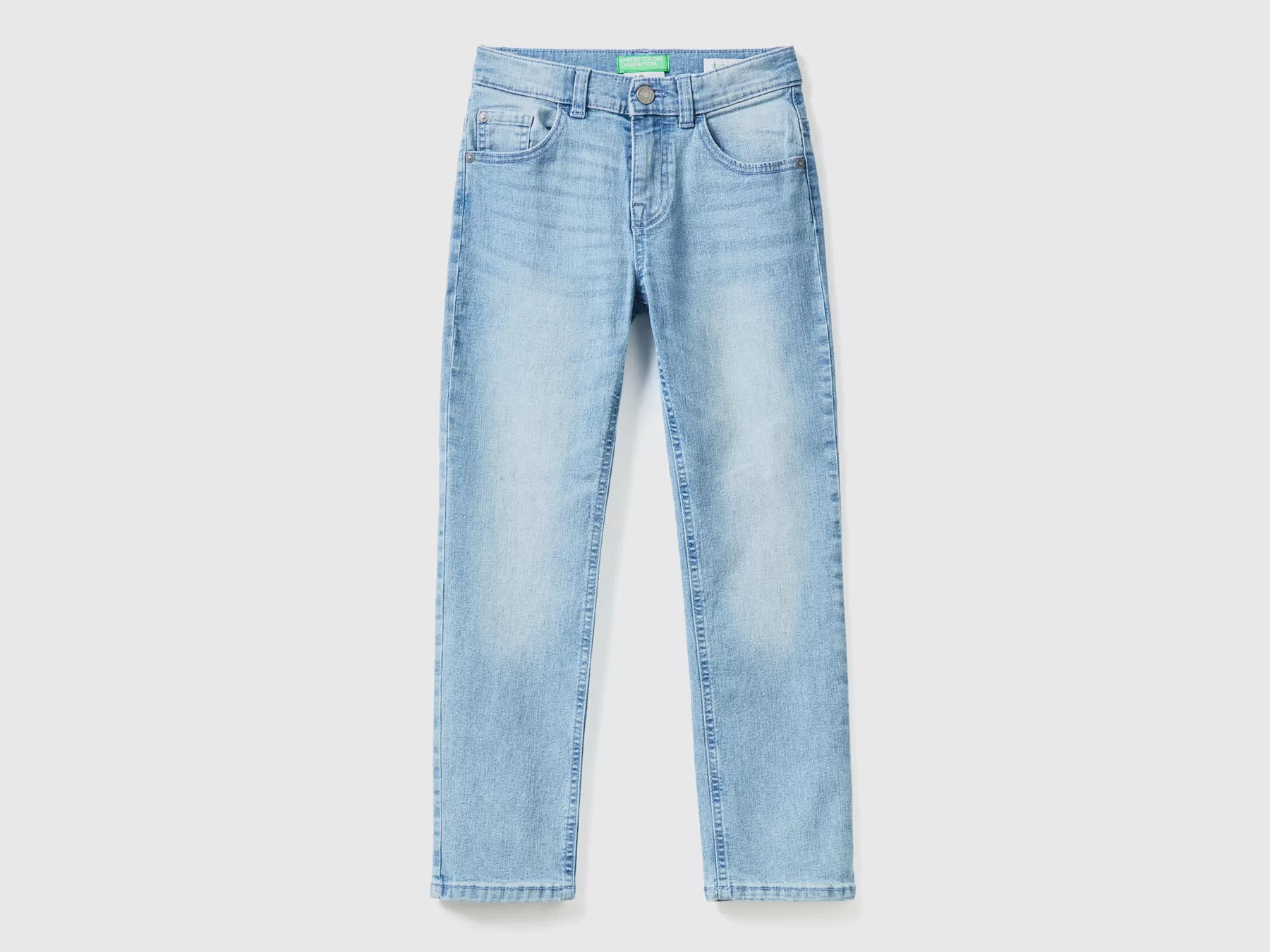 Benetton Jeans Slim Fit "Eco-Recycle" Celeste Fashion