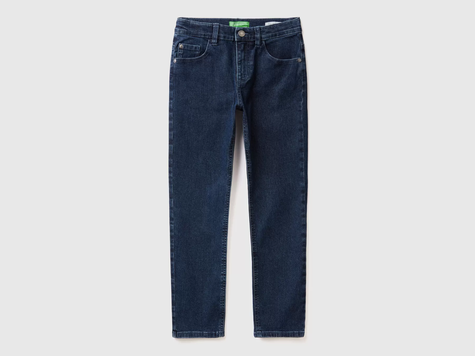 Benetton Jeans Slim Fit "Eco-Recycle" Blu Scuro New