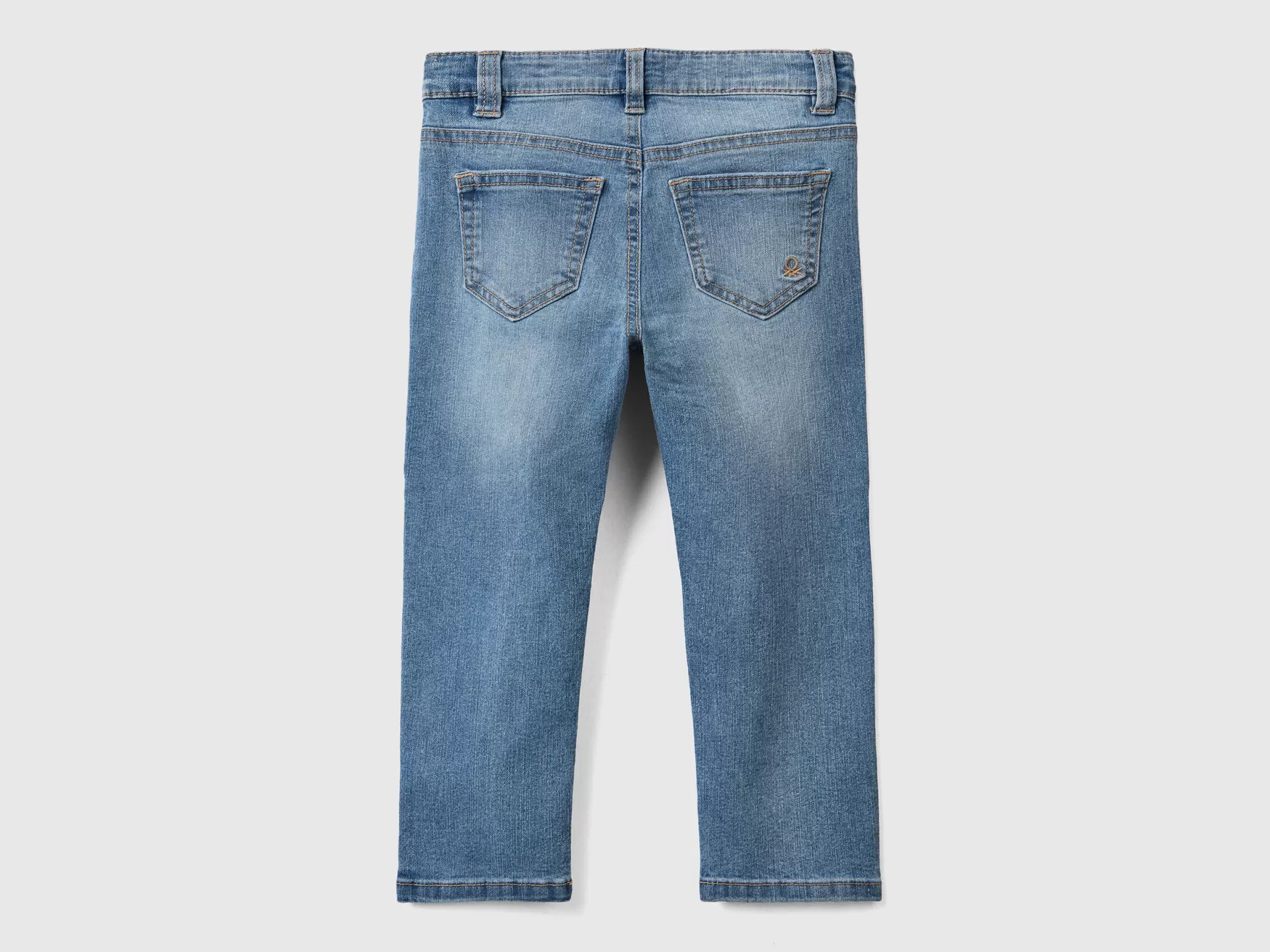 Benetton Jeans Slim Fit "Eco-Recycle" Celeste Flash Sale