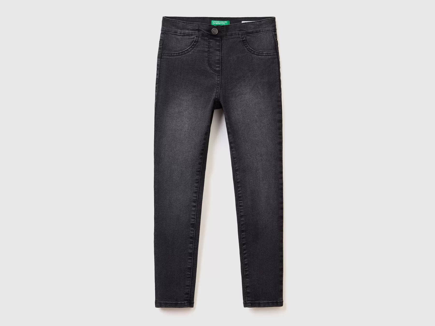 Benetton Jeggings In Denim "Eco-Recycle" Nero Cheap