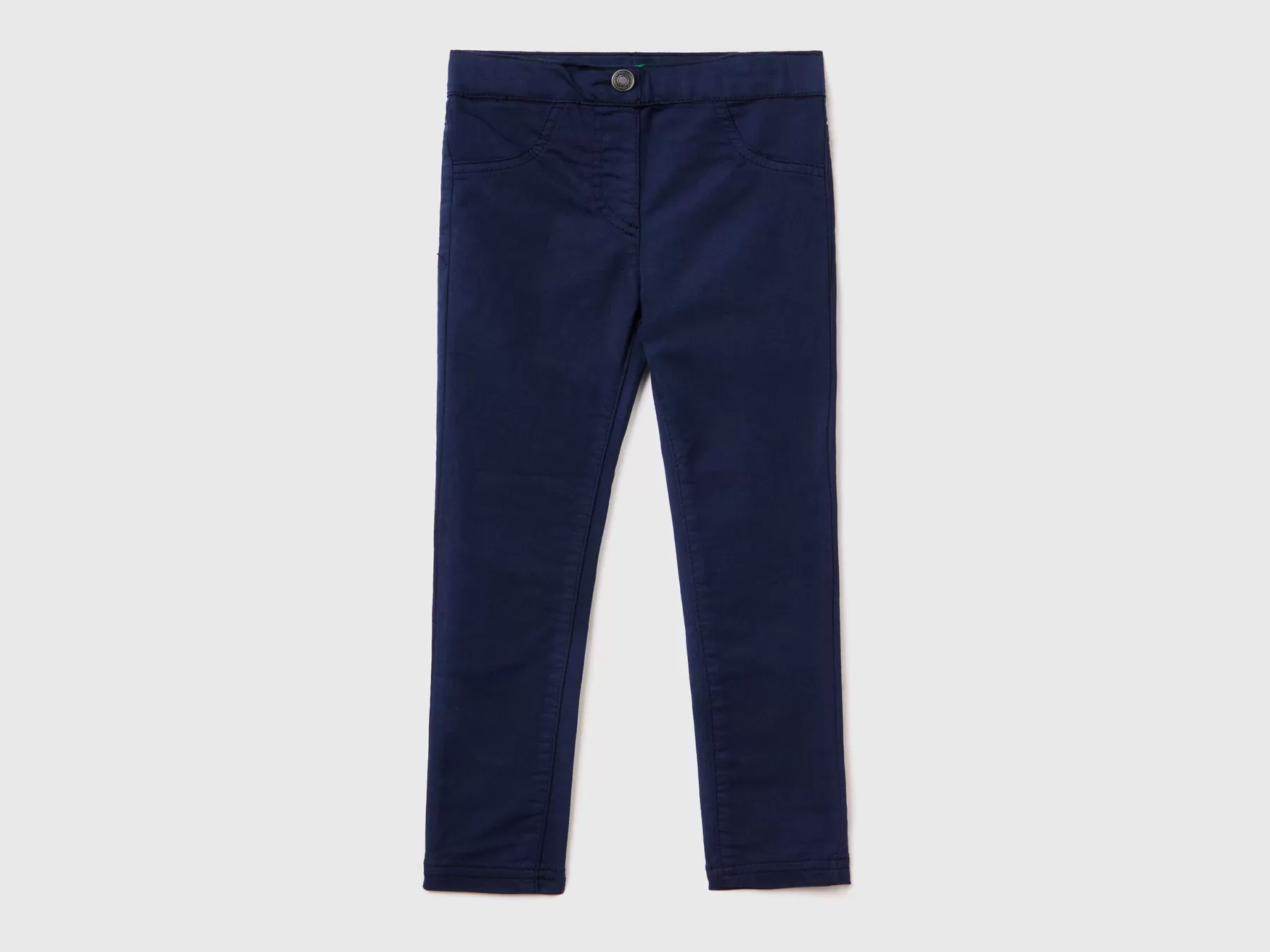 Benetton Jeggings In Misto Cotone Stretch Blu Scuro Clearance