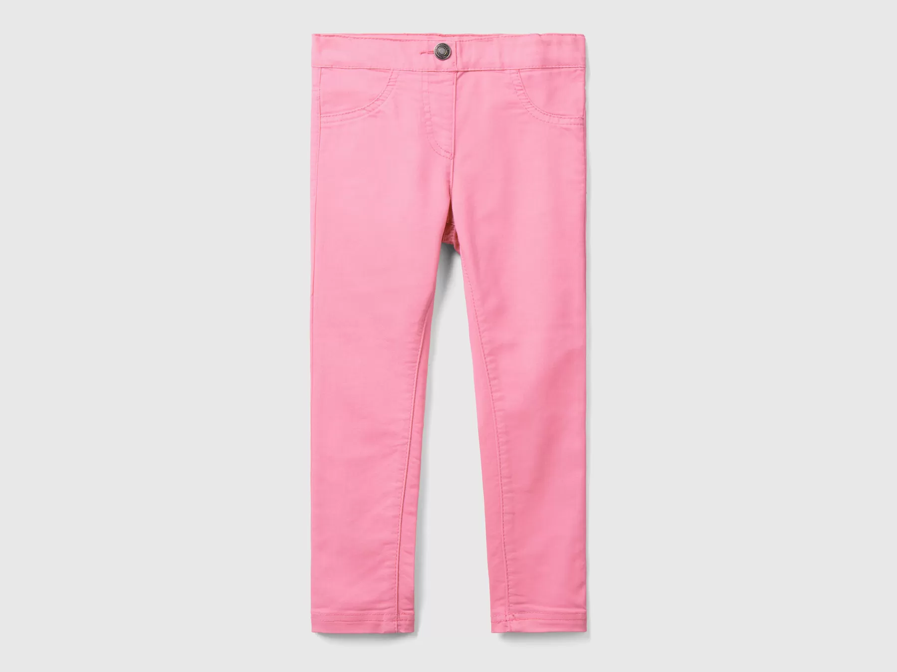 Benetton Jeggings In Misto Cotone Stretch Rosa Best Sale