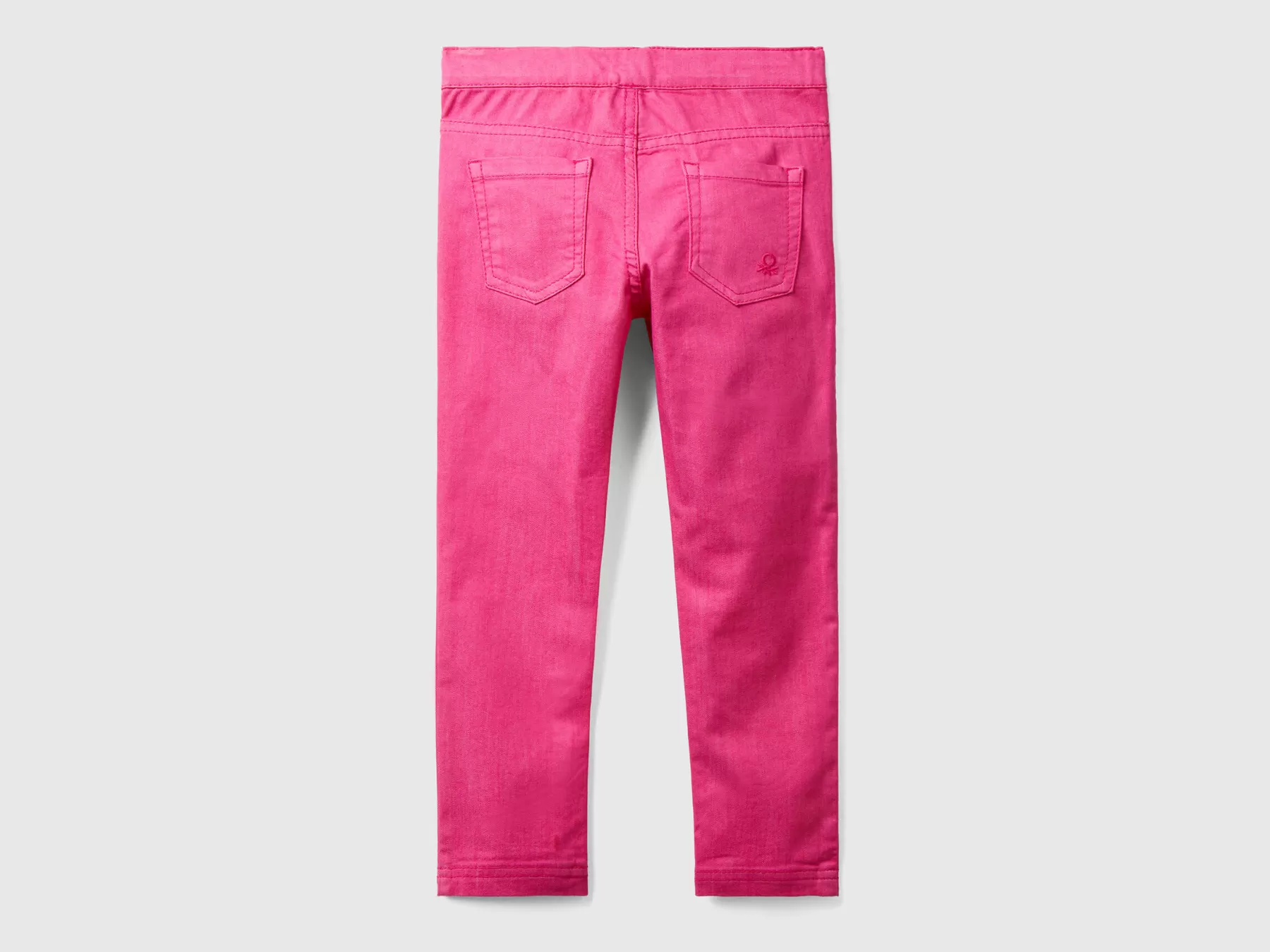 Benetton Jeggings In Misto Cotone Stretch Fucsia Best Sale