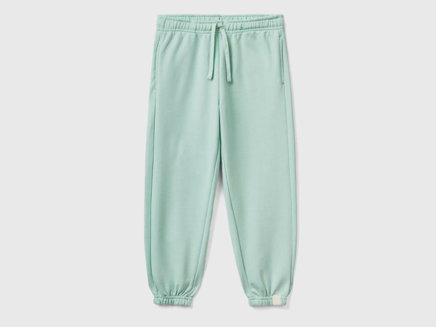 Benetton Joggers Con Coulisse In Tessuto Riciclato Verde Cheap