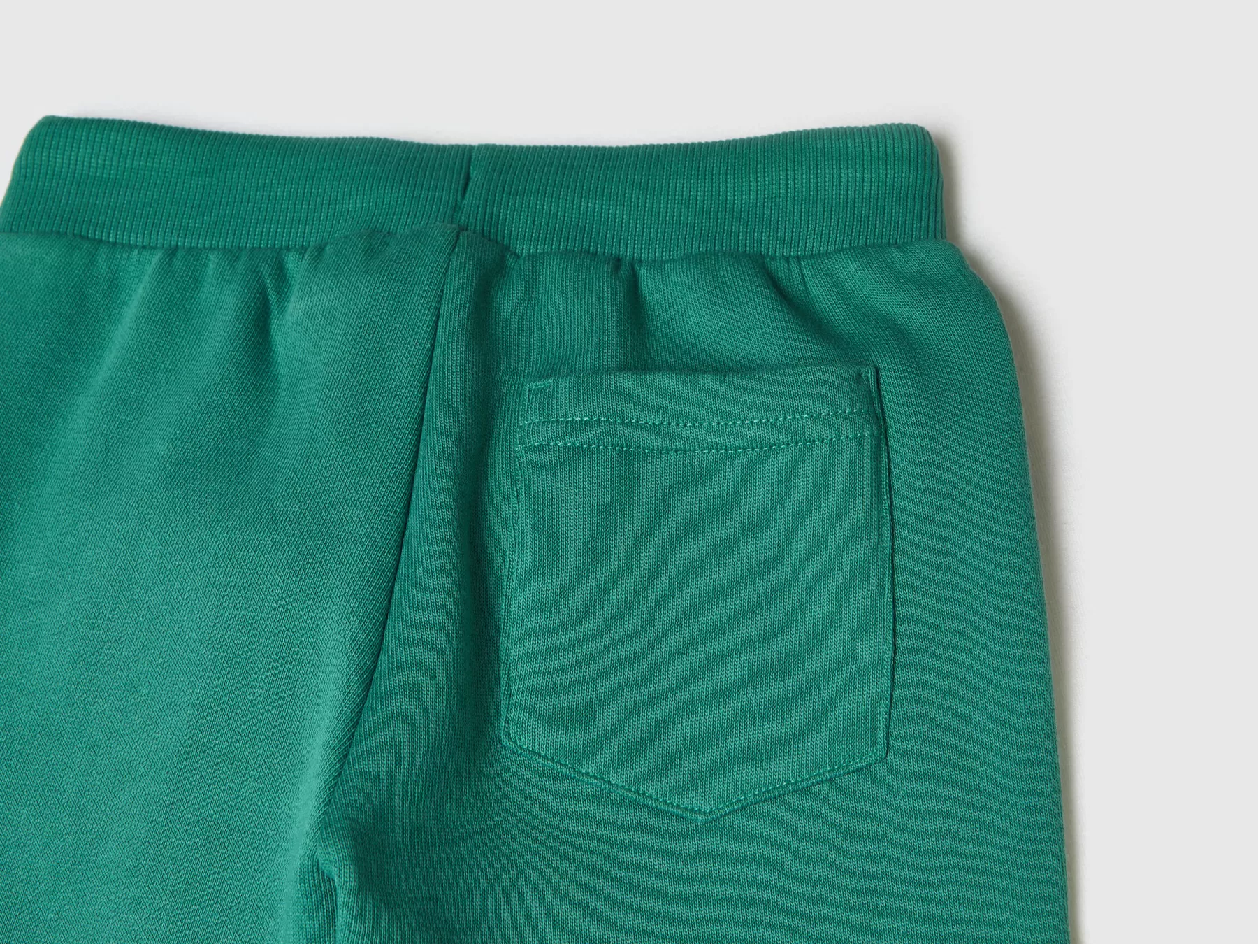 Benetton Joggers Con Ricamo Verde Scuro Hot