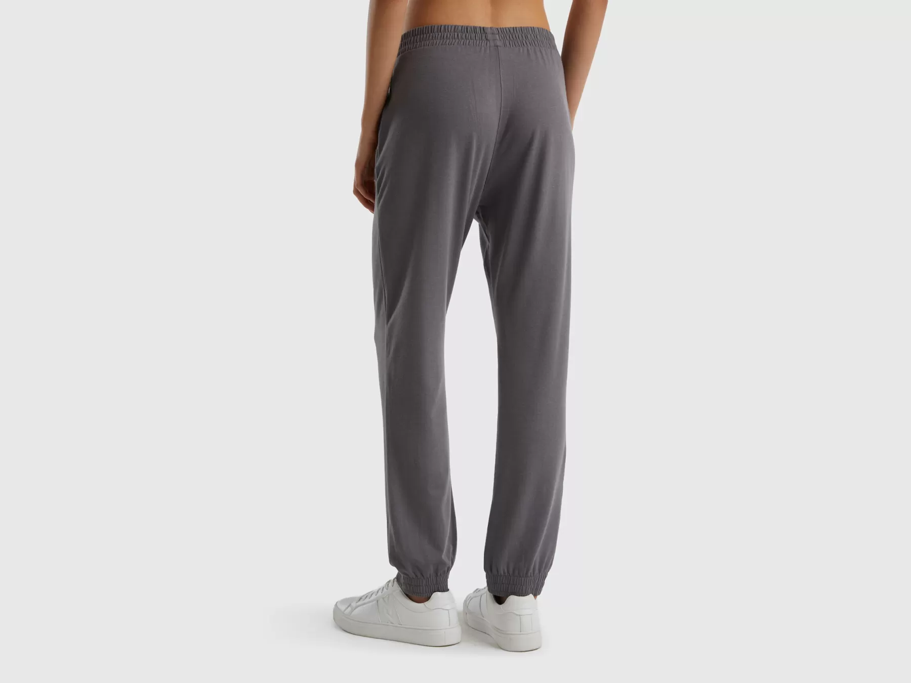 Benetton Joggers Fluidi Grigio Scuro Cheap