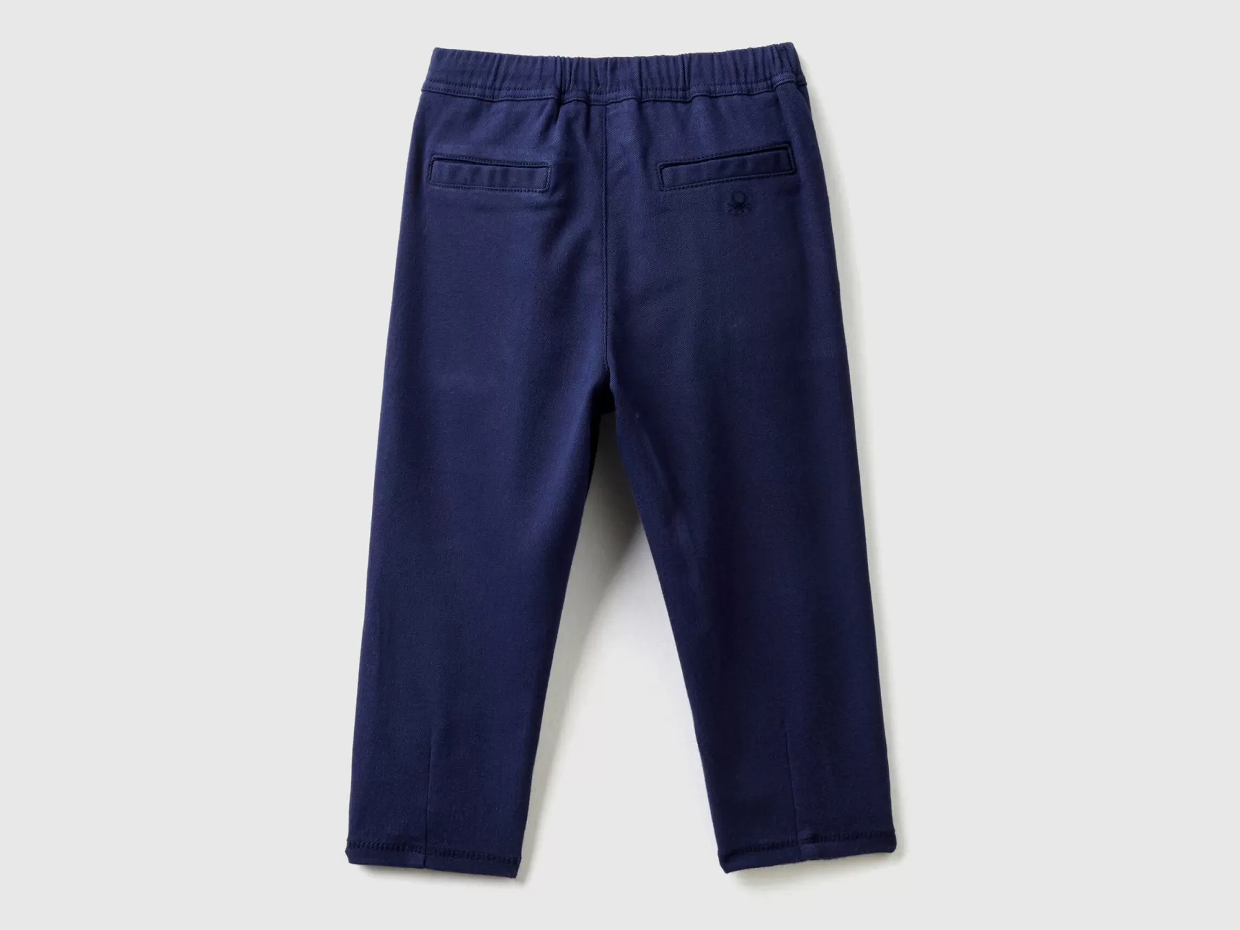 Benetton Joggers Fluidi Con Maxi Tasche Blu Scuro Cheap