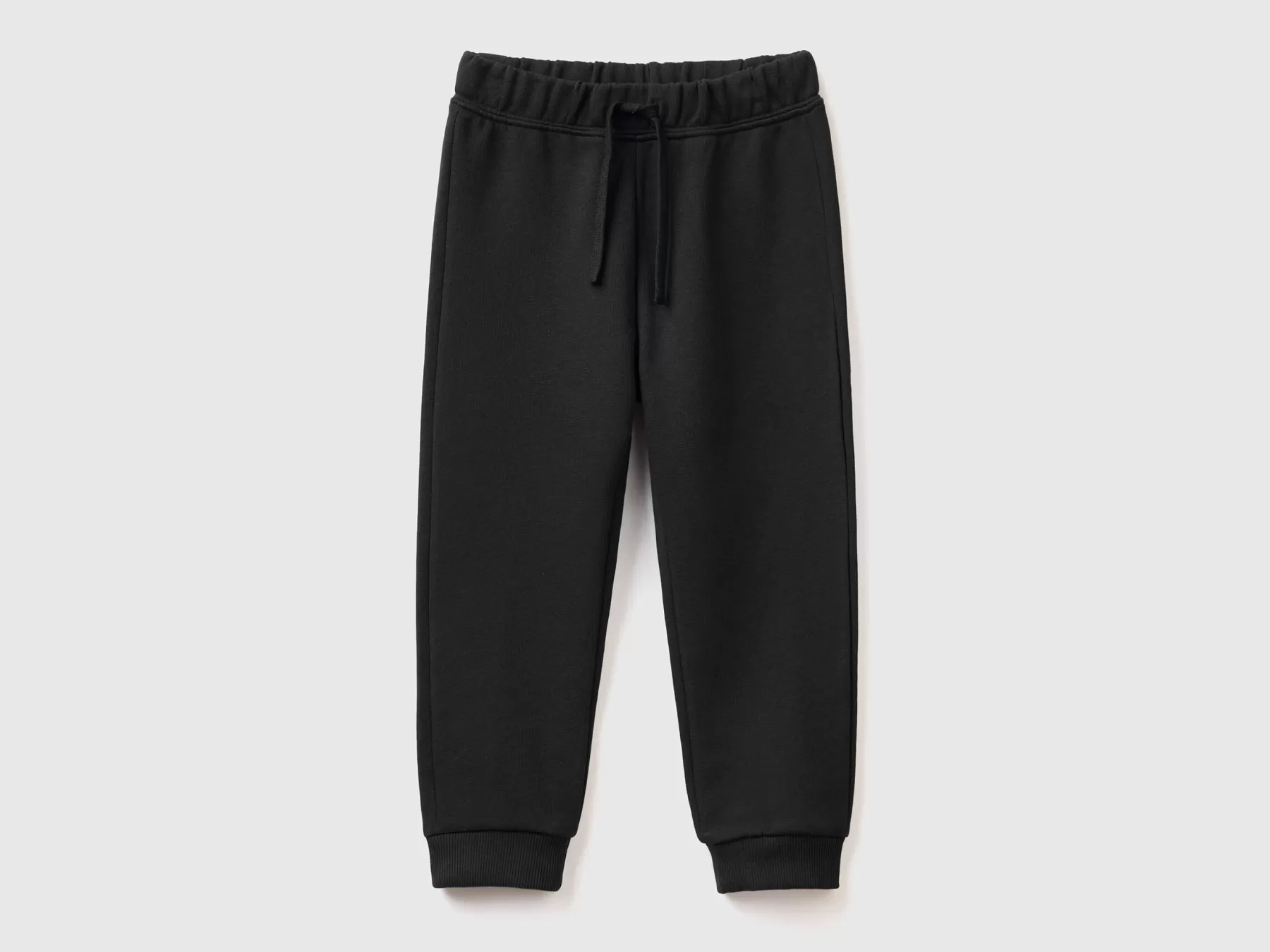 Benetton Joggers In Felpa Di Cotone Bio Nero Shop