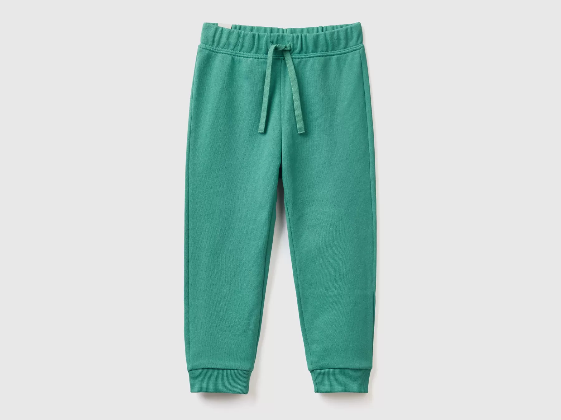 Benetton Joggers In Felpa Di Cotone Bio Verde Scuro Sale