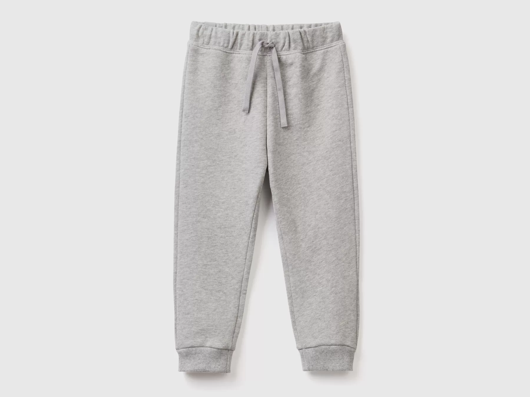 Benetton Joggers In Felpa Di Cotone Bio Grigio Chiaro Best