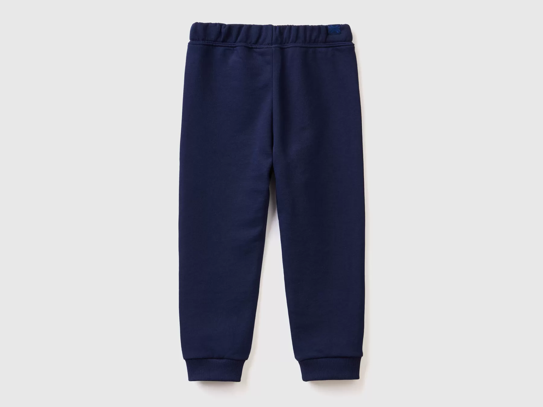 Benetton Joggers In Felpa Di Cotone Bio Blu Scuro Sale