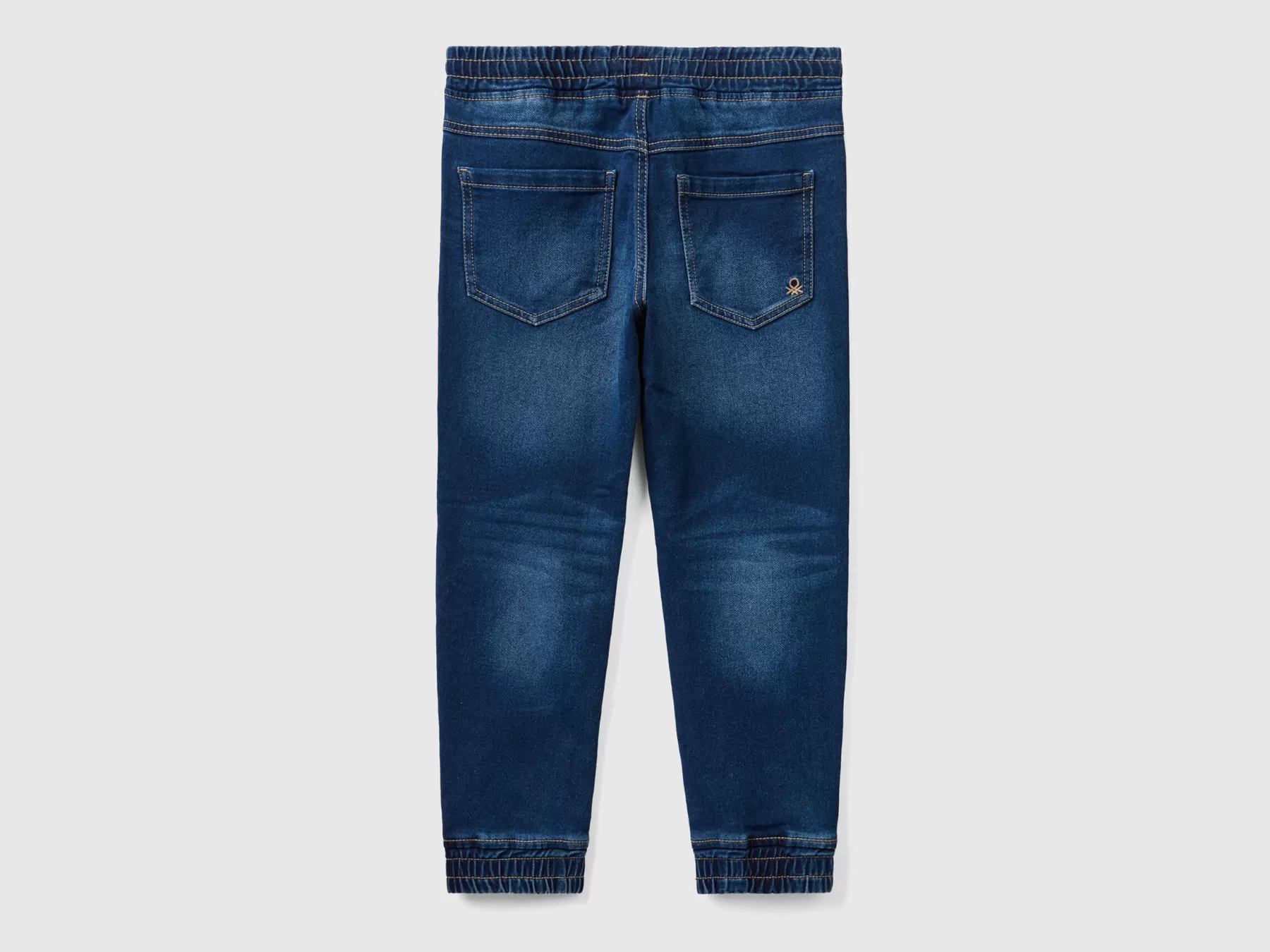 Benetton Joggers In Felpa Elasticizzata Blu Scuro Shop