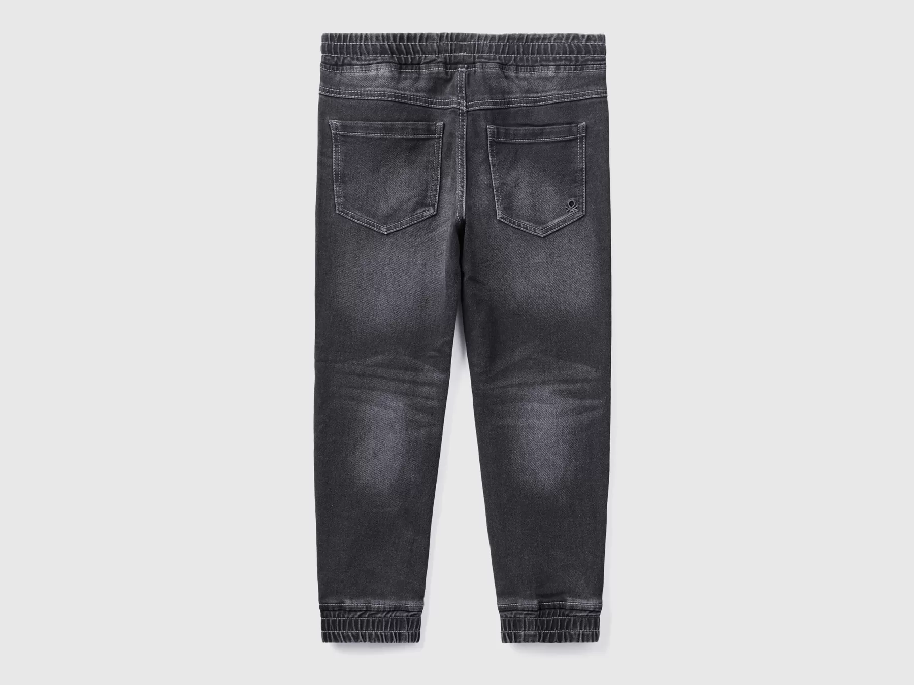 Benetton Joggers In Felpa Elasticizzata Grigio Scuro Clearance