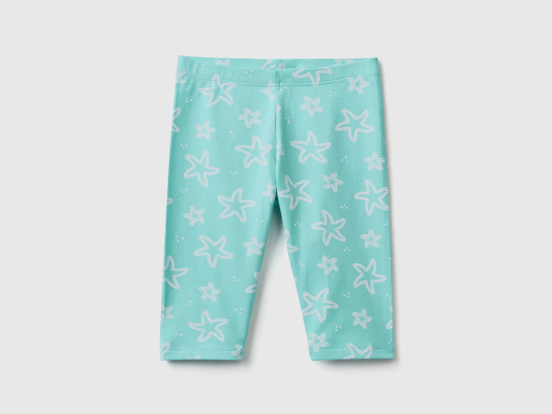 Benetton Leggings A 3/4 Fantasia Azzurro Clearance