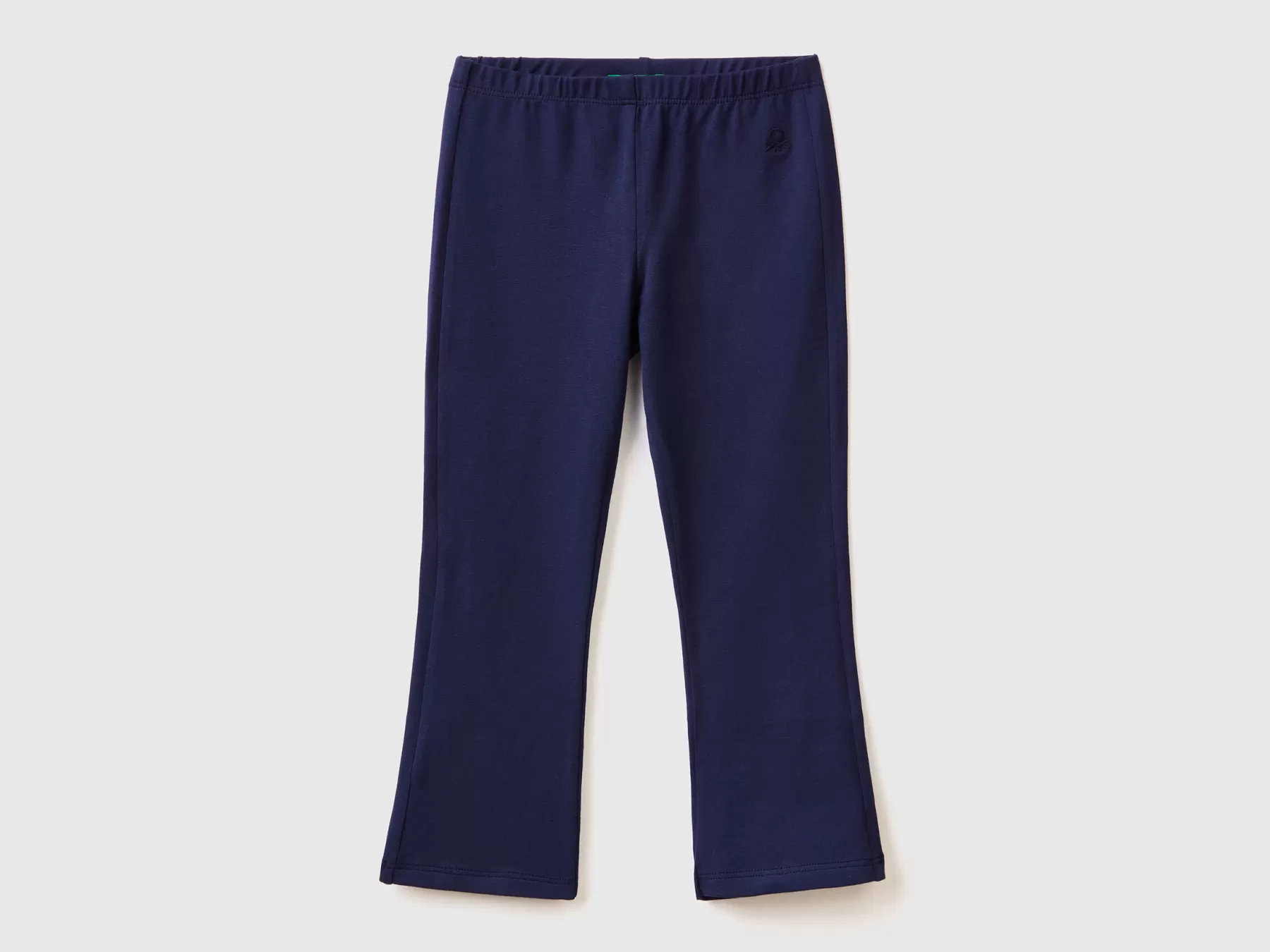 Benetton Leggings A Zampa In Cotone Stretch Blu Scuro Best Sale